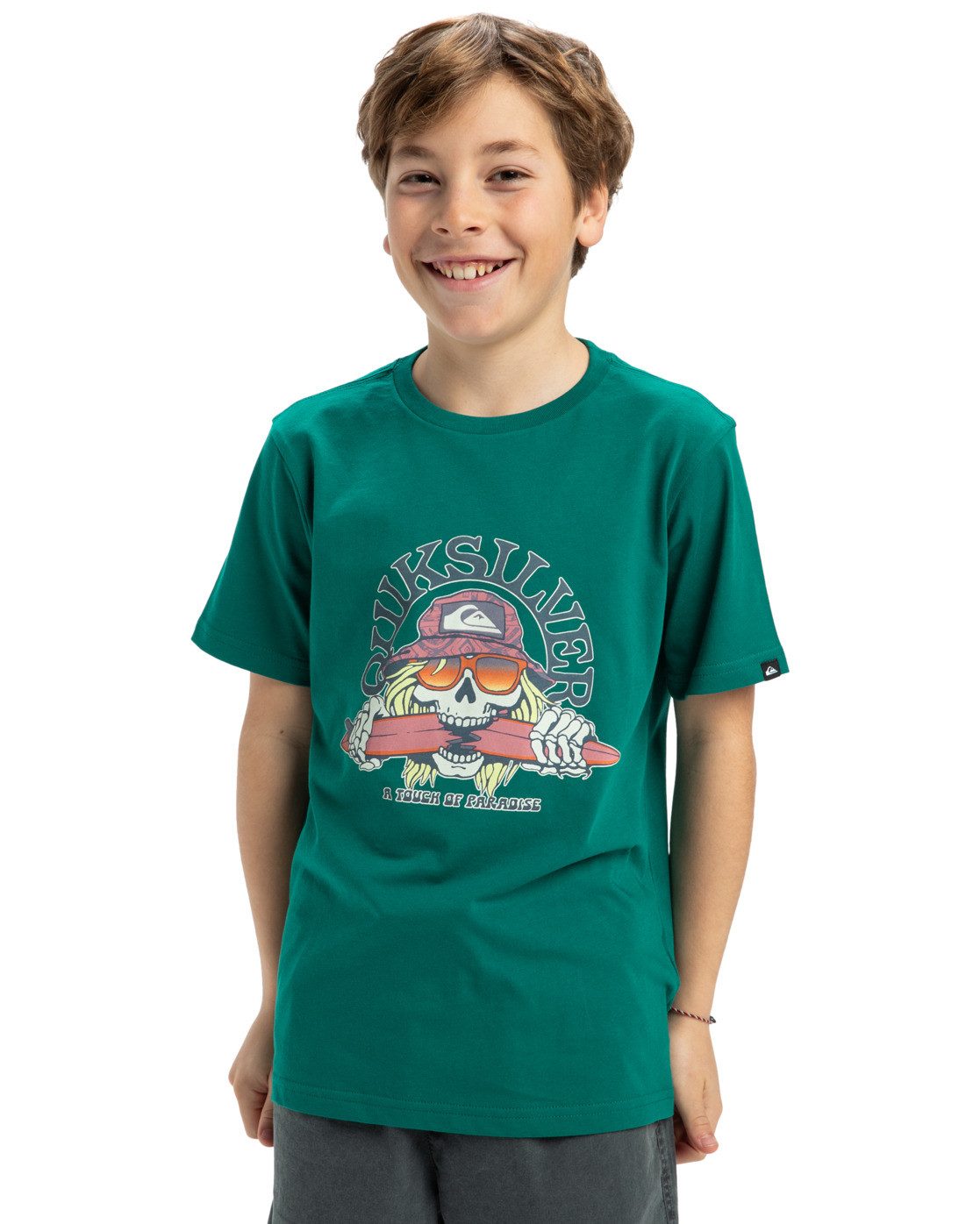Quiksilver Shirttop Ev Skull Feast heren shirts maat 14 blauw