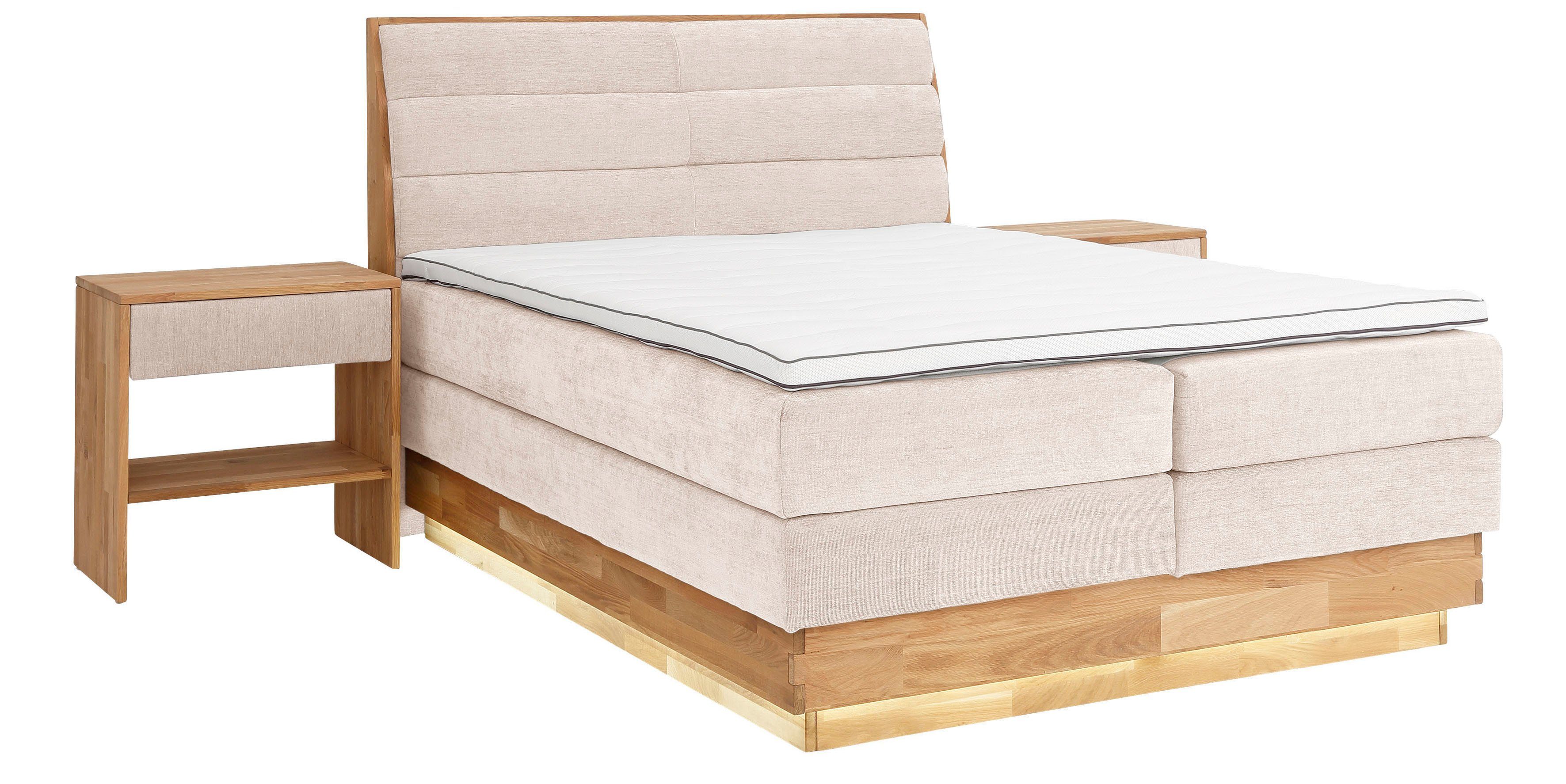 OTTO products Boxspring Ledverlichting, met gecertificeerde, gerecyclede overtrekstoffen
