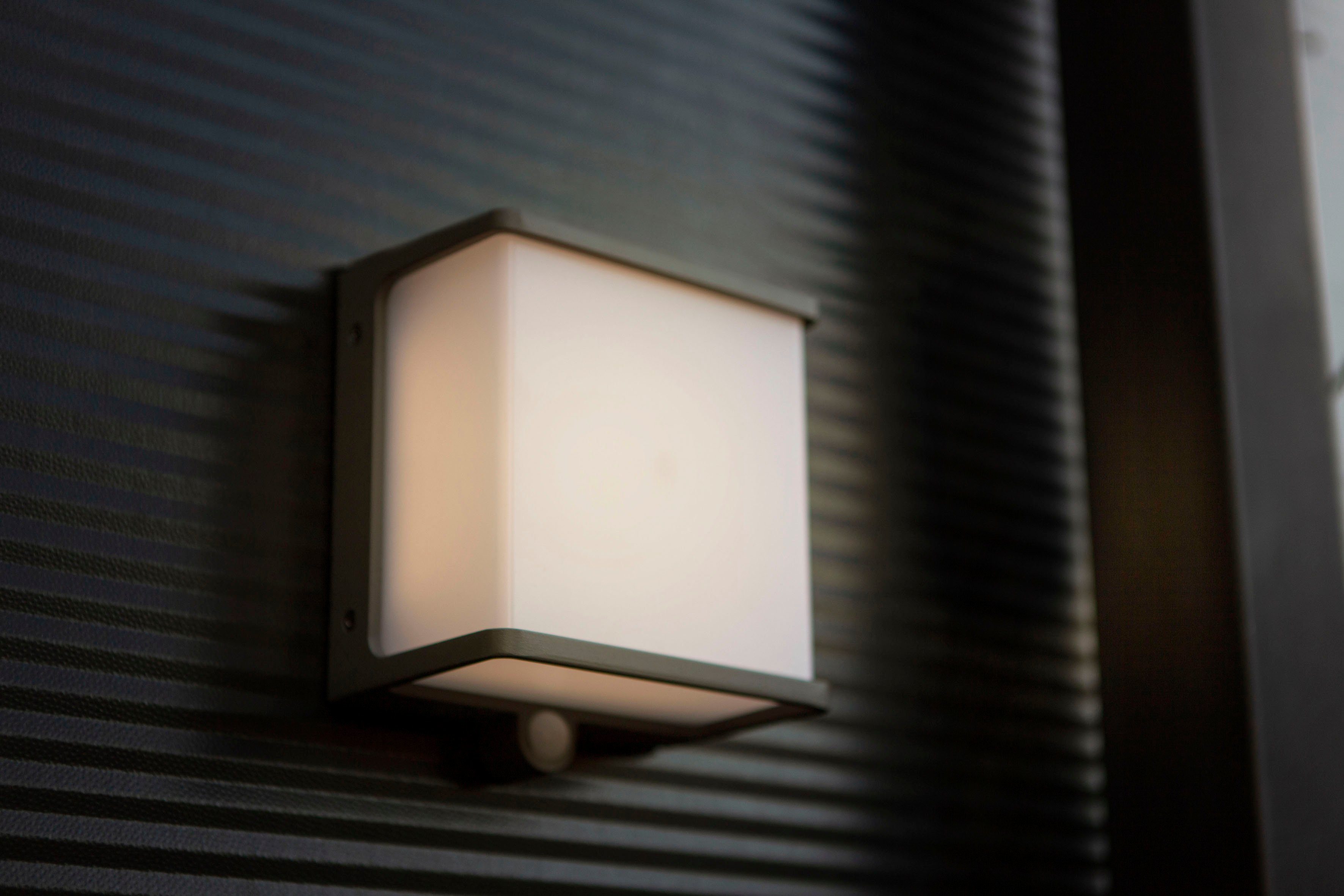 LUTEC Ledsolarlamp DOBLO (1 stuk) tuinlampen grijs