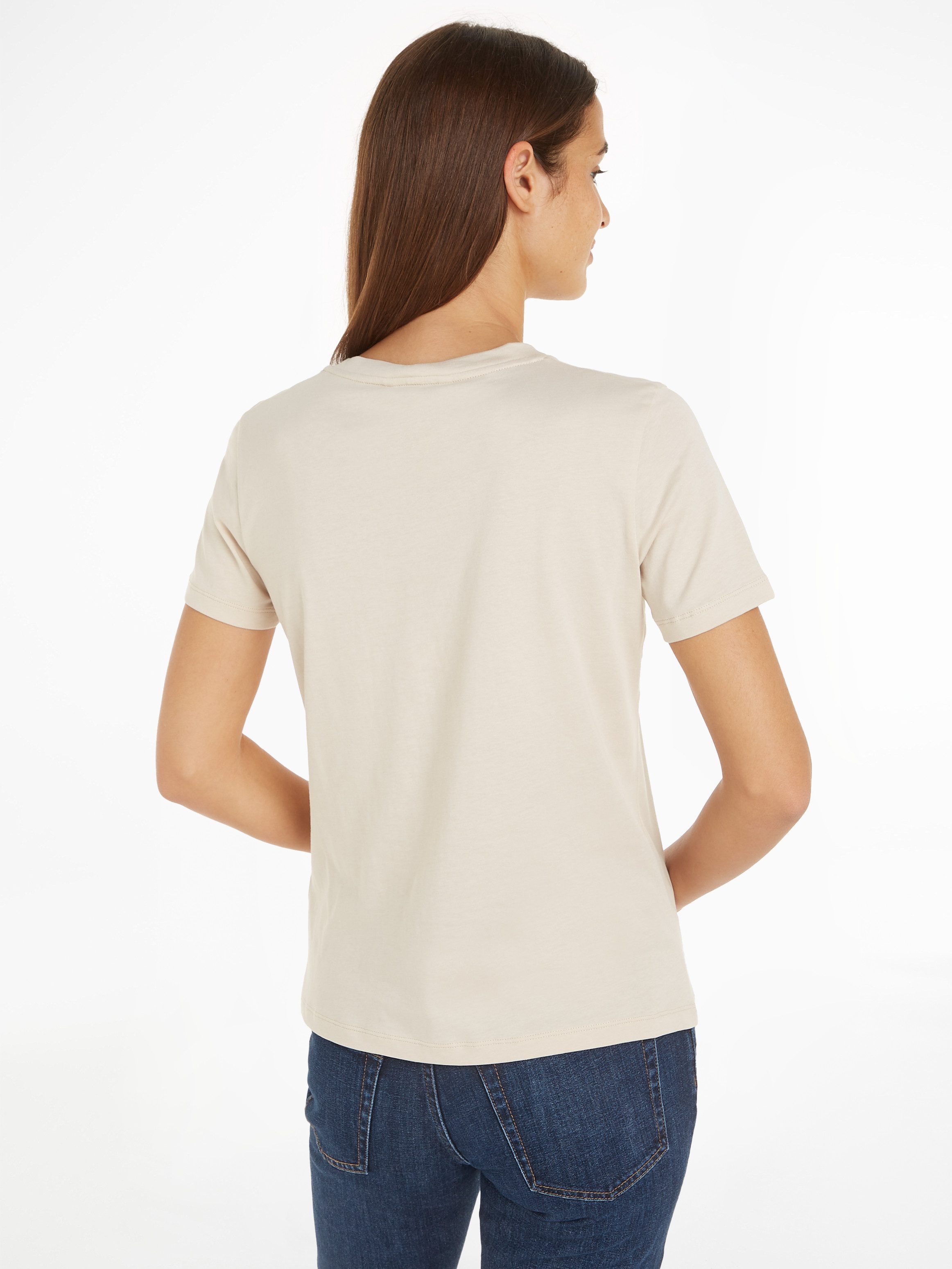Tommy Hilfiger T-shirt REG CORP LOGO C-NK SS met een logo-opschrift