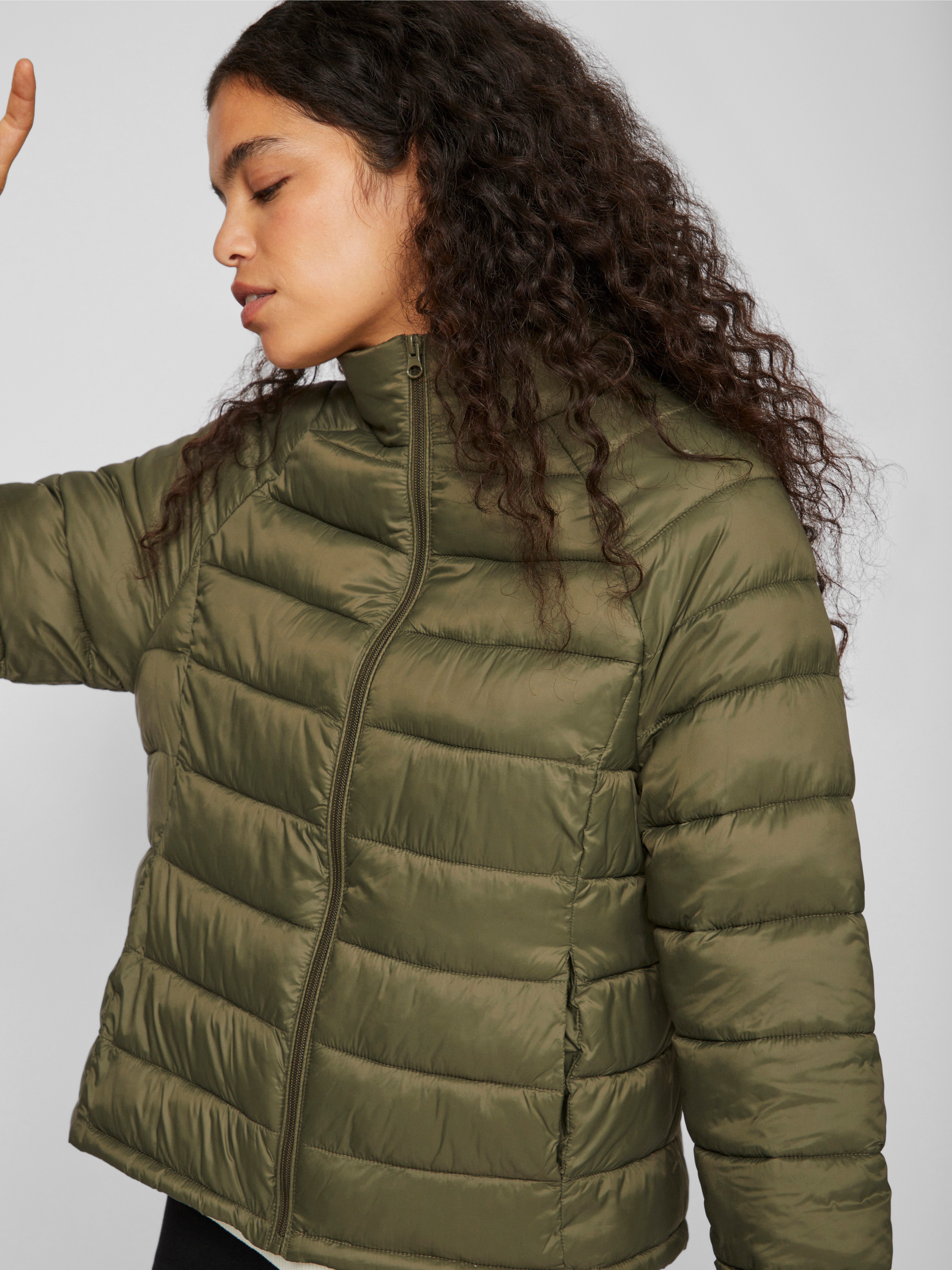 Vila Gewatteerde jas VISIBIRIA L S QUILTED JACKET NOOS