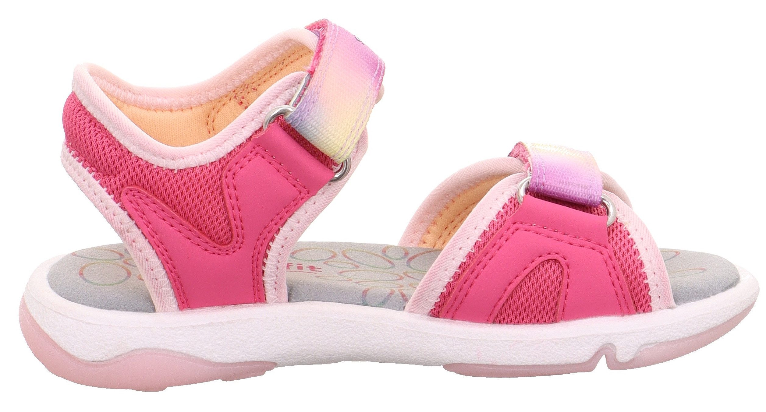 Superfit Sandalen PEBBLES WMS: middel Sandaal met schattige glitter-sluiting, maat sjabloon om te downloaden