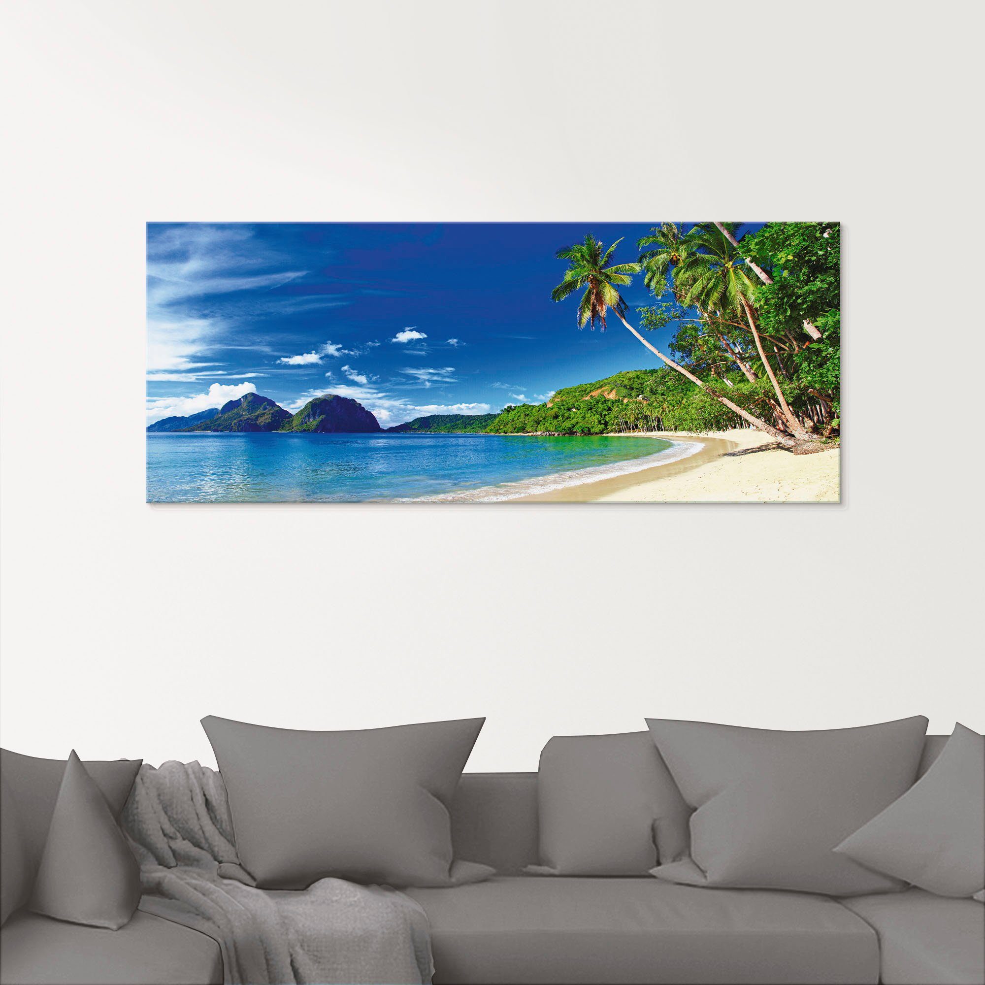 Artland Print op glas Paradijs in verschillende maten
