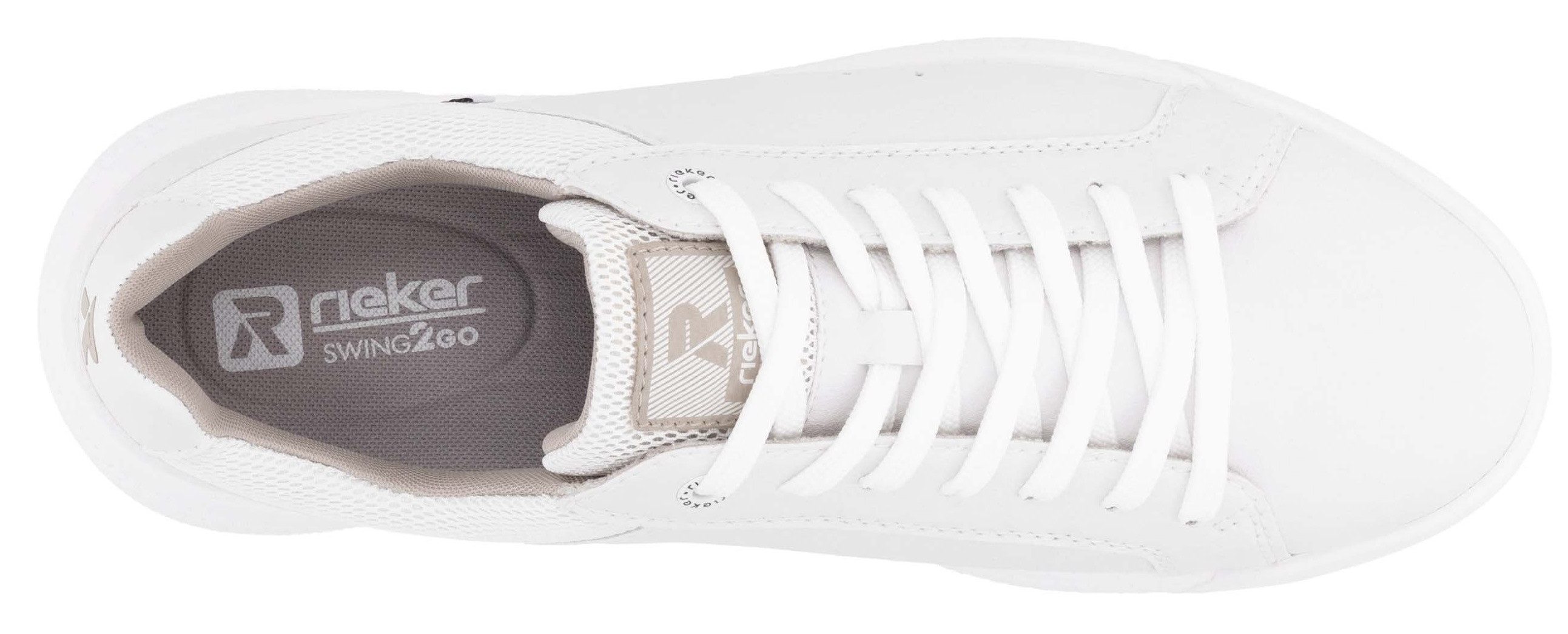 RIEKER Sport Sneakers met gepolsterde schaprand, vrijetijdsschoen, lage schoen, veterschoen