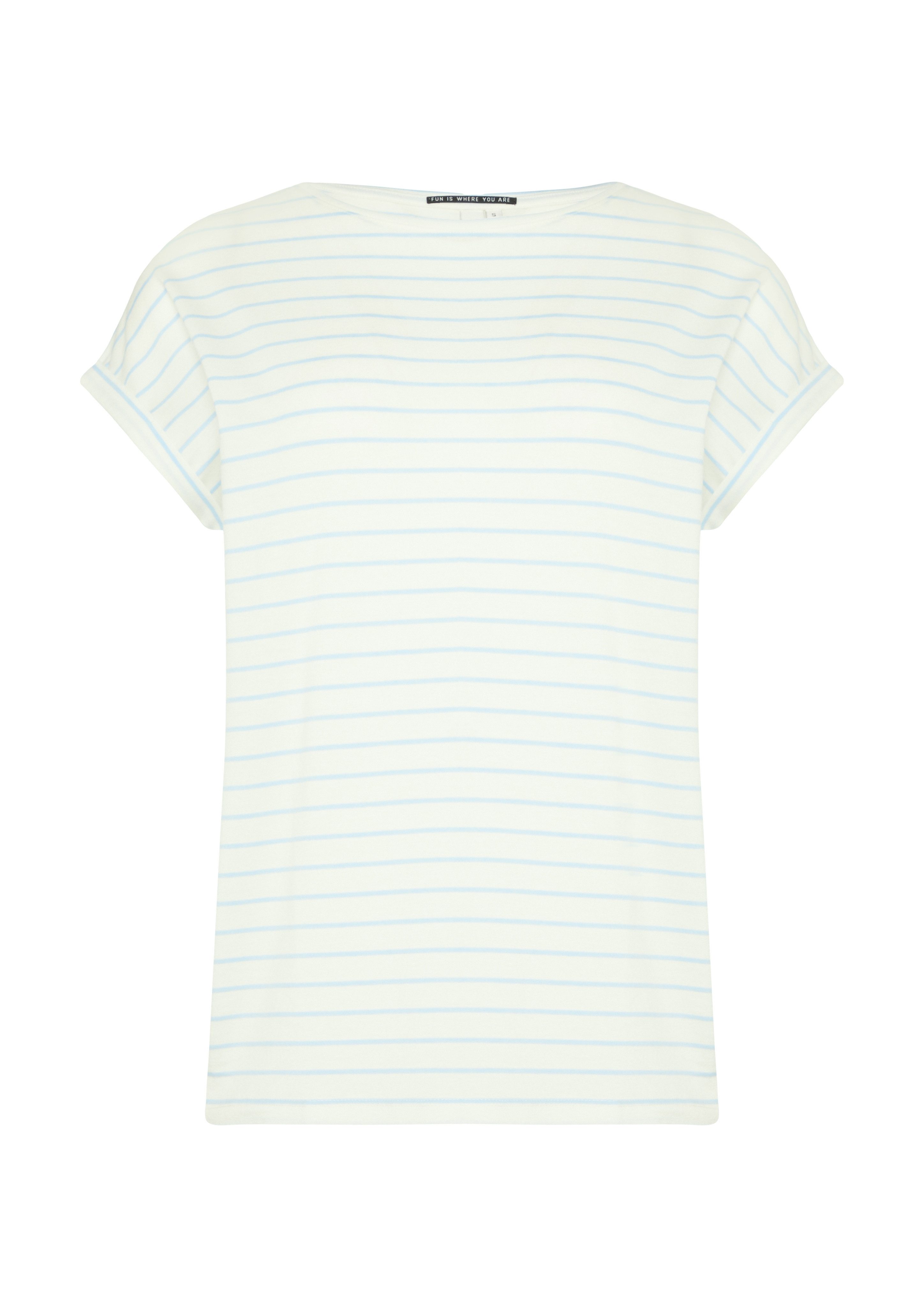 Q/S designed by Shirt met korte mouwen met mouwomslagen