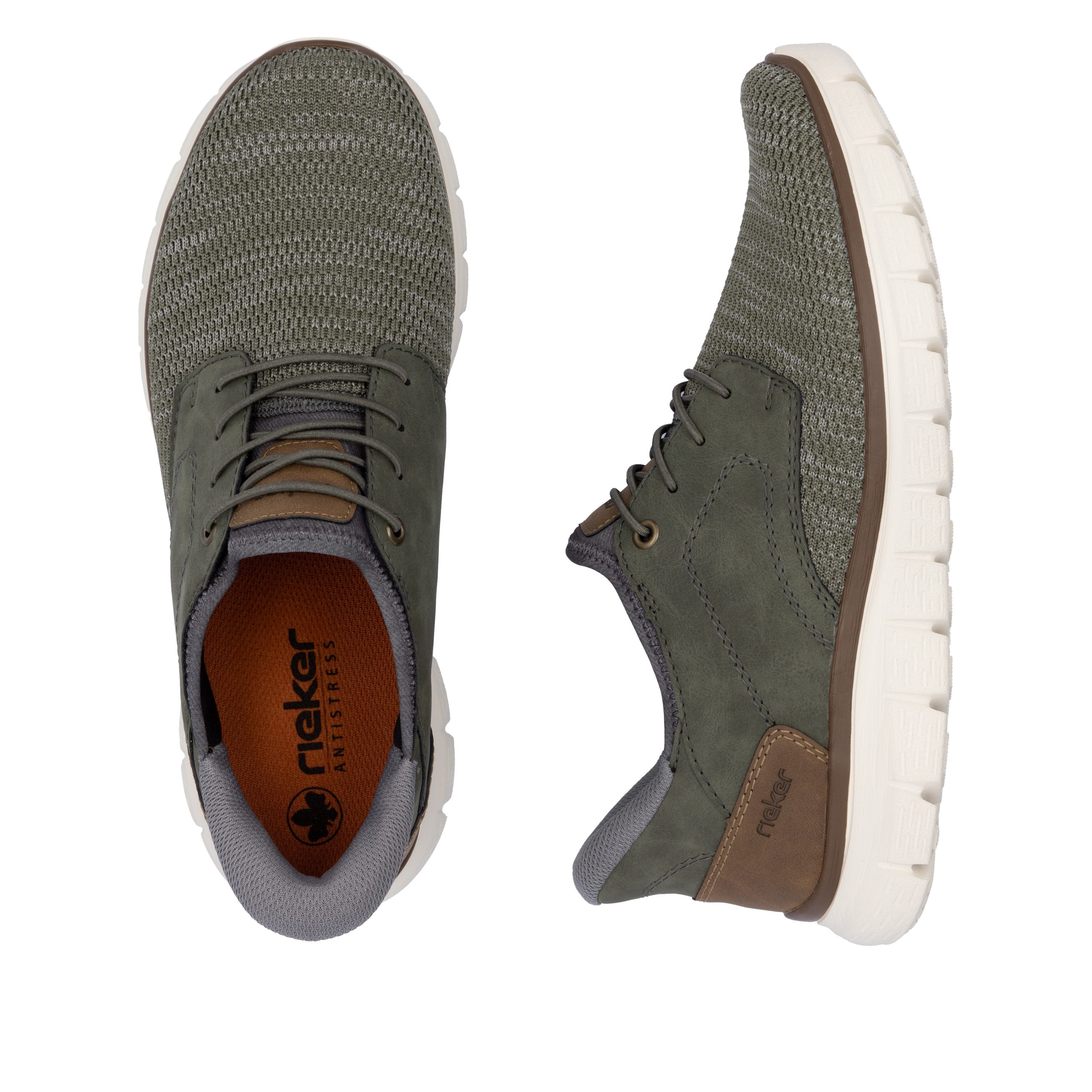 Rieker Slip-on sneakers , vrijetijdsschoen, lage schoen, instapschoen, gewatteerde hielafsluiting