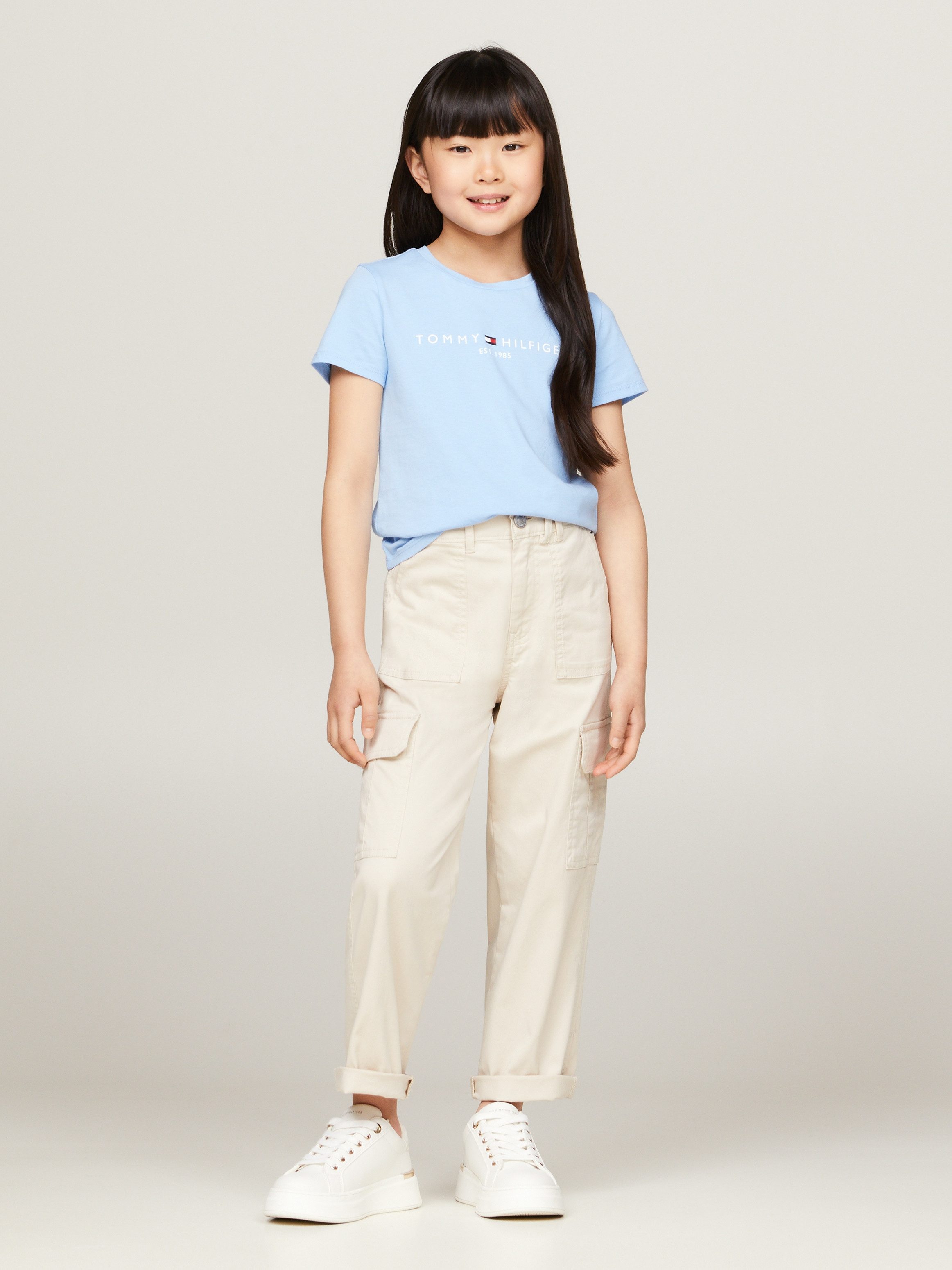 Tommy Hilfiger Shirt met korte mouwen ESSENTIAL TEE S/S met tommy hilfiger logo-opschrift (1-delig)