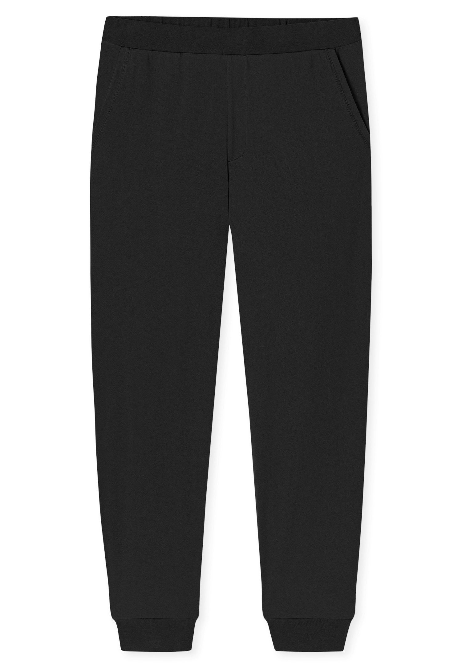 Schiesser Pyjama Modern Nightwear zijzakken, borstzak, lange mouw, katoen, single jersey (2-delig)