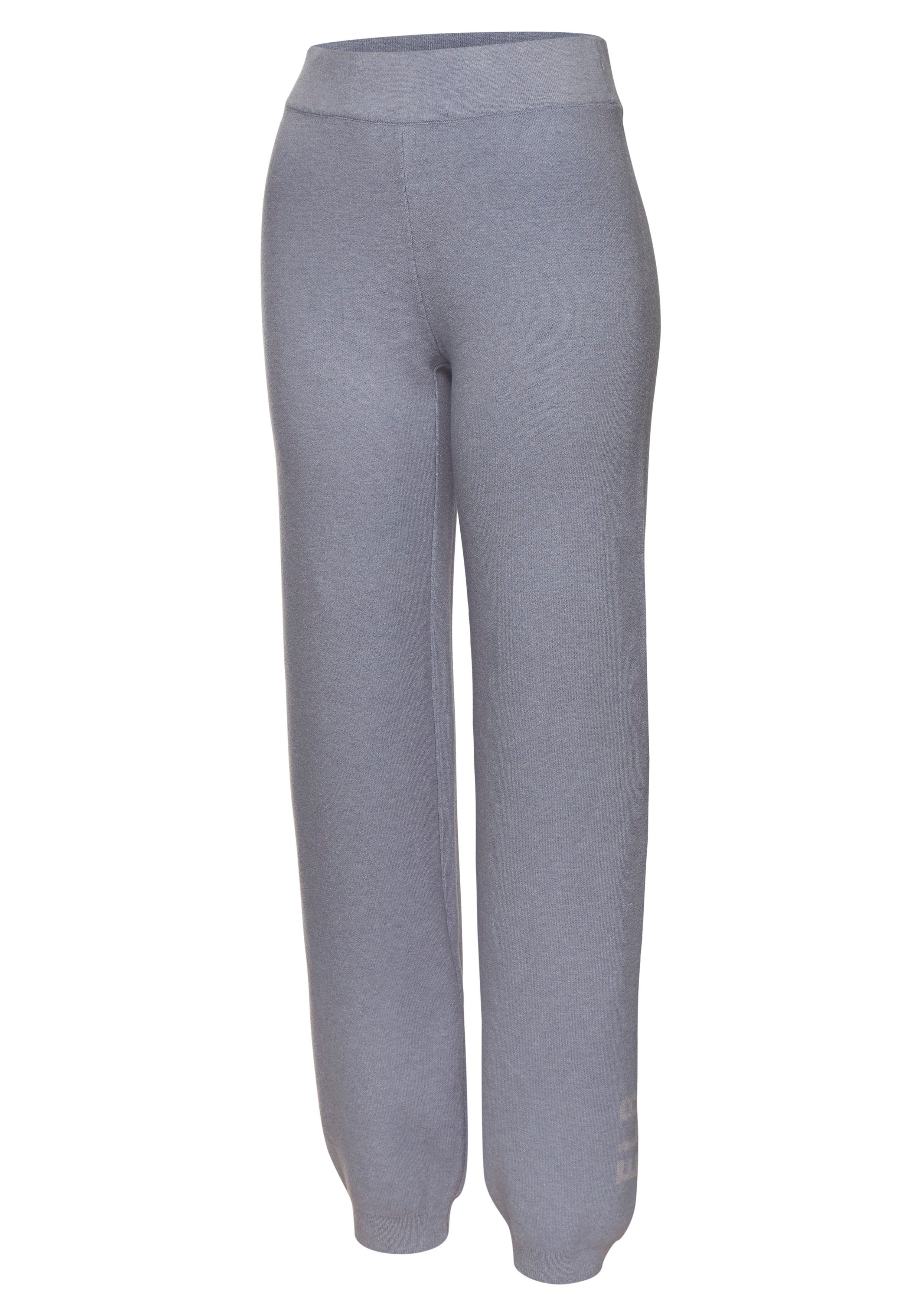Elbsand Tricotbroek met gebreid logo van hoogwaardige fijnbrei loungewear
