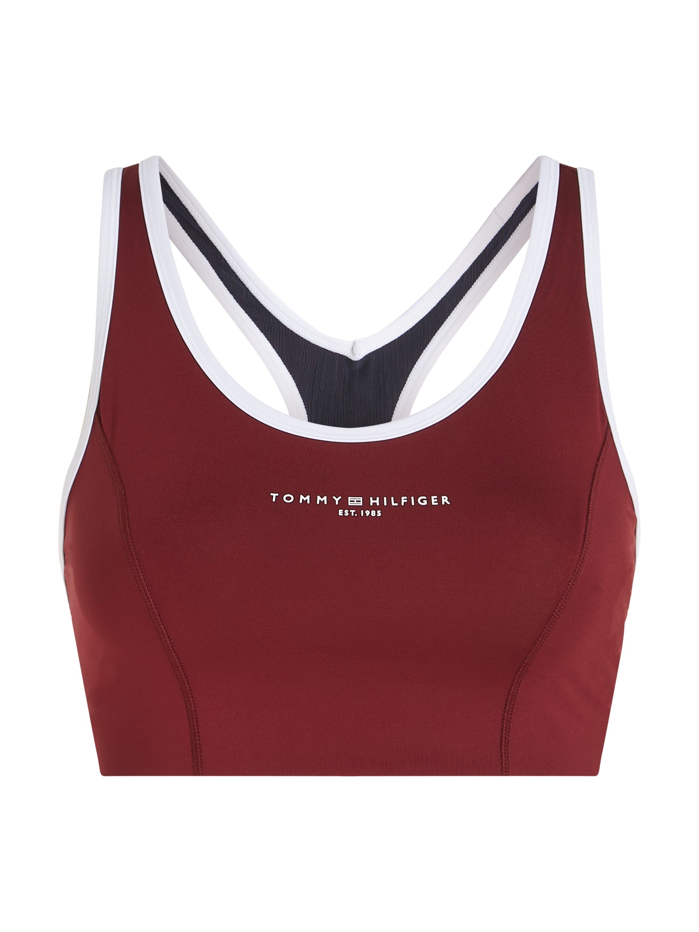 TOMMY SPORT Sportbustier ESSENTIALS MINI CORP MID INT BRA met bandjes voor gemiddelde ondersteuning, racerback