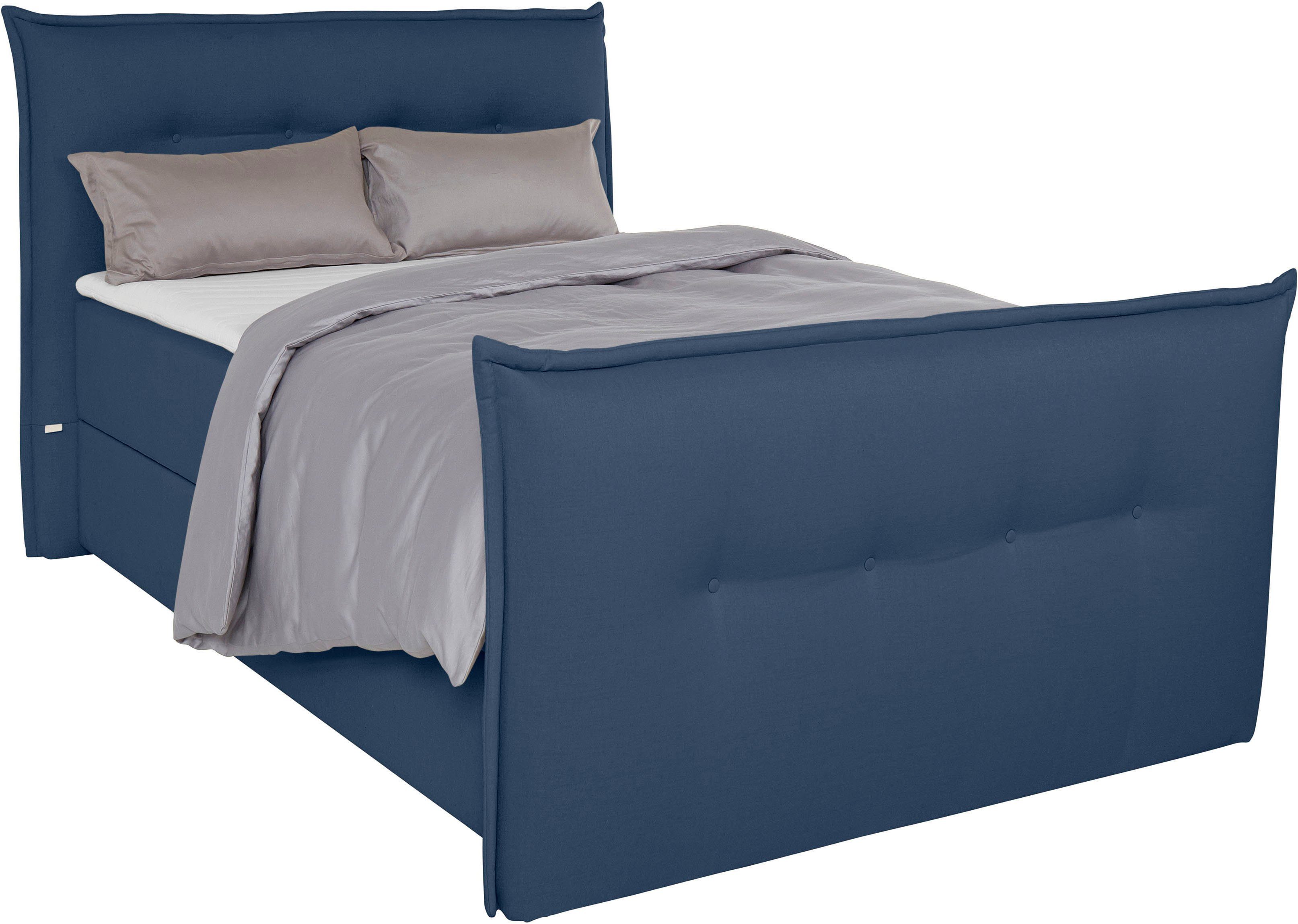andas Boxspring Lichtgewicht inclusief voetbord, bedkist & topmatras, in 4 breedten en 2 hardheden