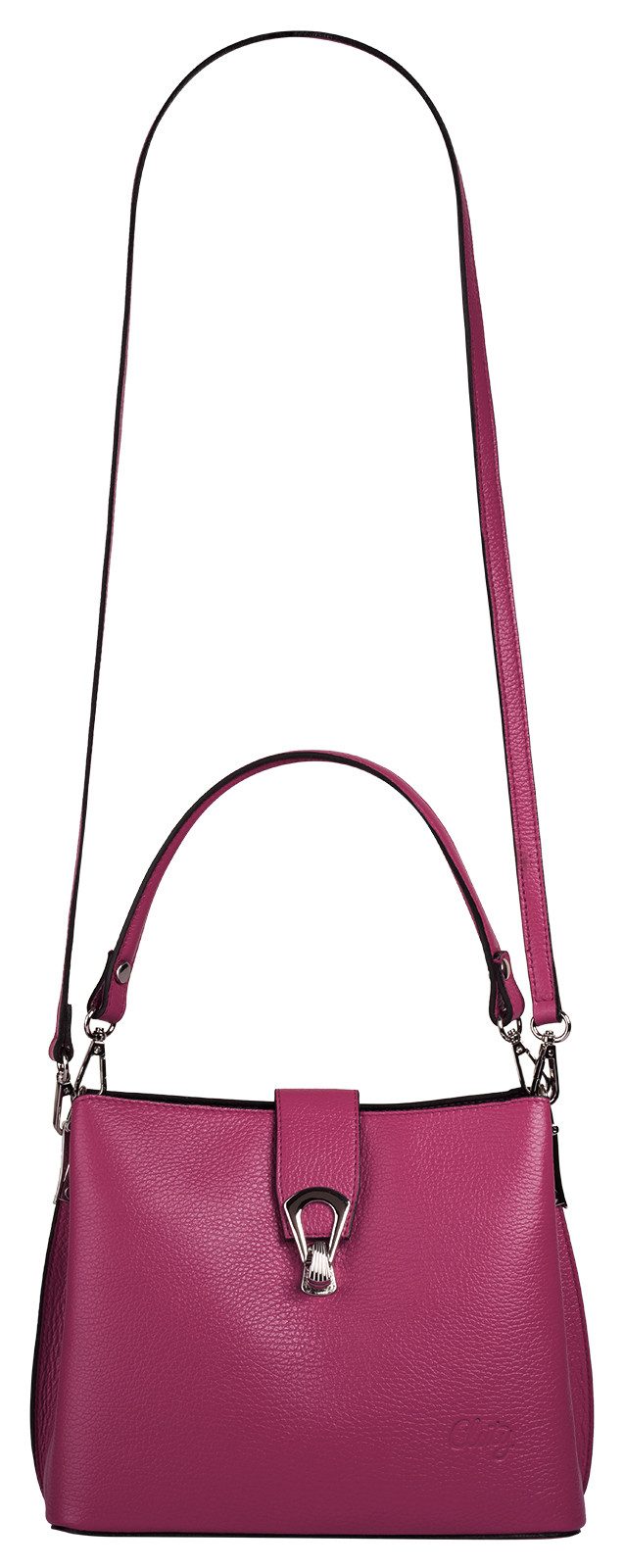Cluty Schoudertas echt leer, made in italy