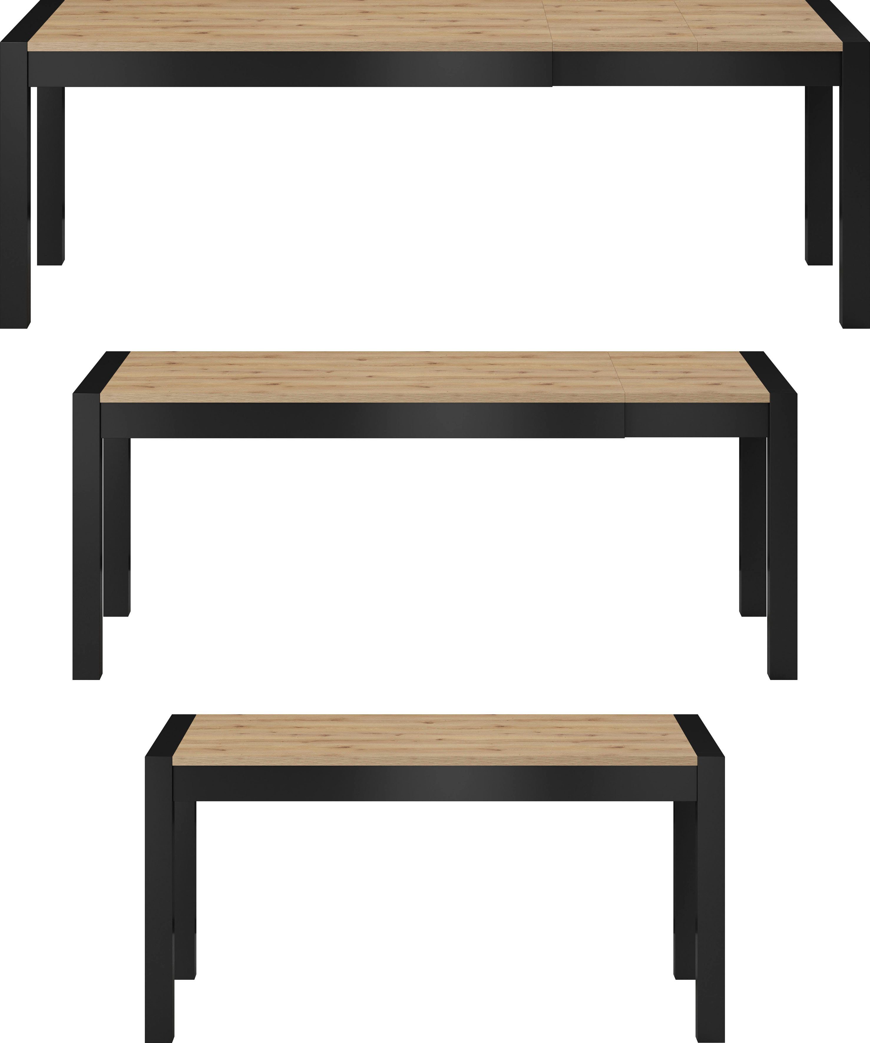 Home affaire Eettafel Aktiv (bxdxh): 160-240x90x78,5 cm, uitschuifbaar van 160 cm tot 240 cm
