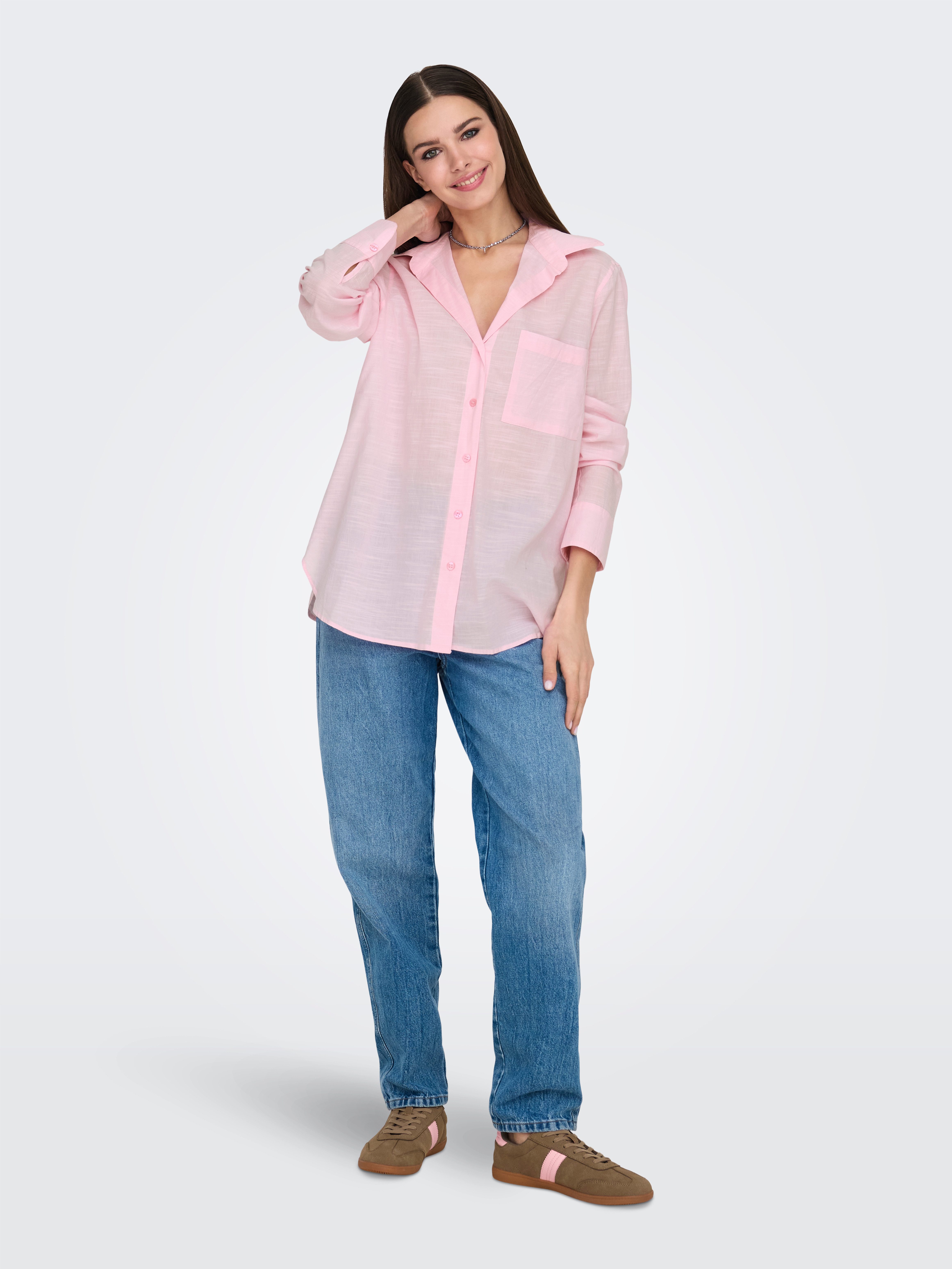Only Blouse met lange mouwen ONLSALINA L/S SHIRT WVN