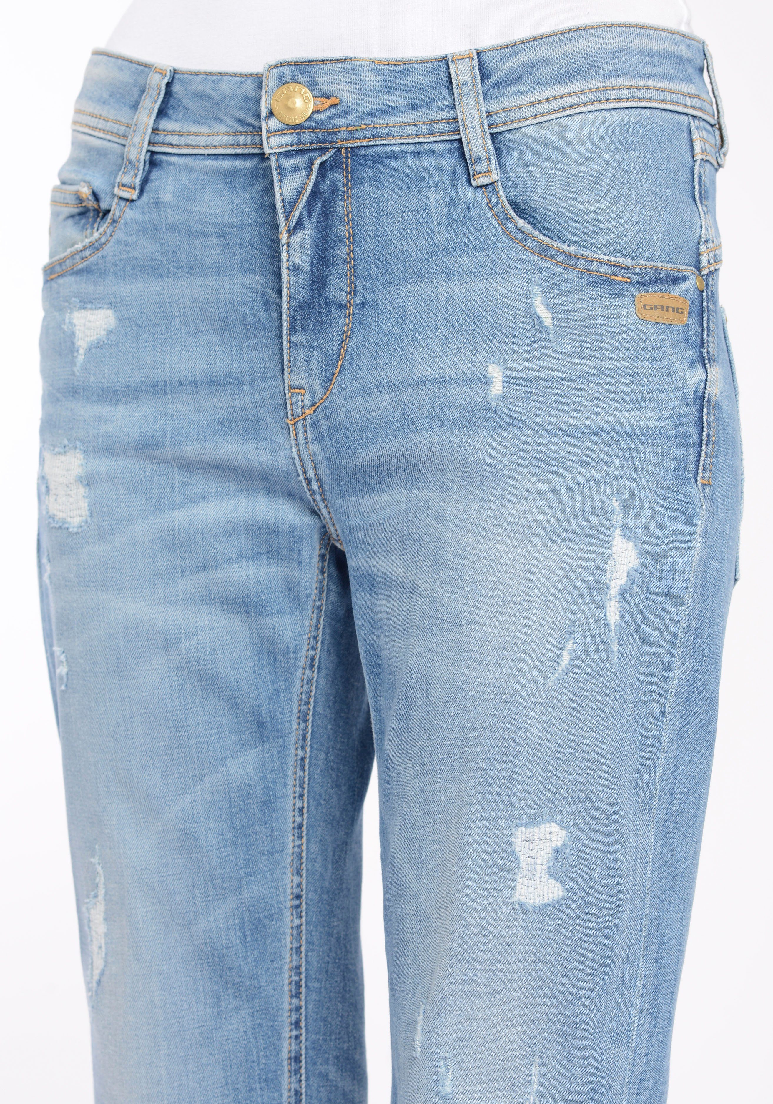 GANG Destroyed jeans 94AMELIE met destroyed-effecten