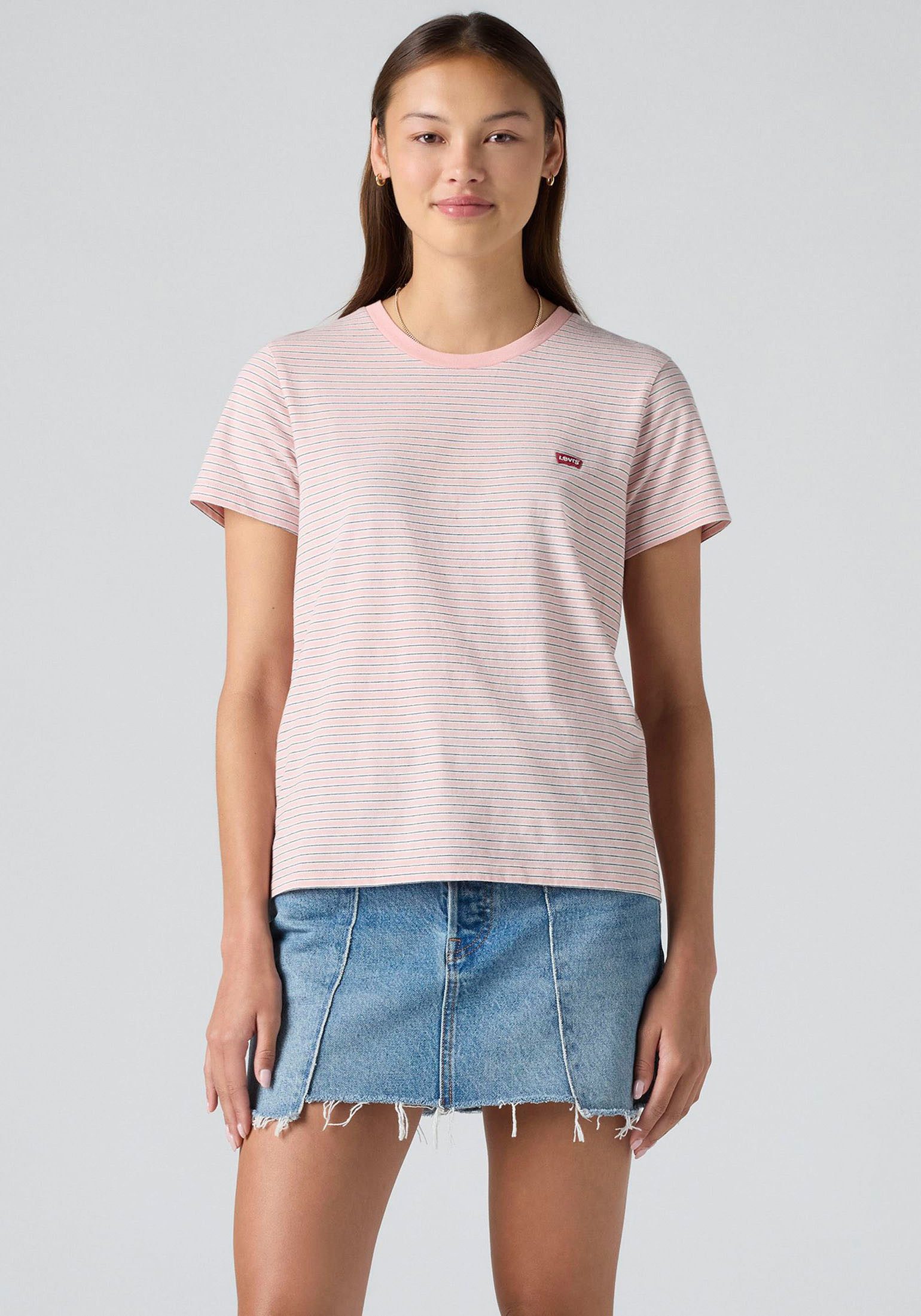 Levi's® T-shirt The Perfect Tee met klein logoborduursel