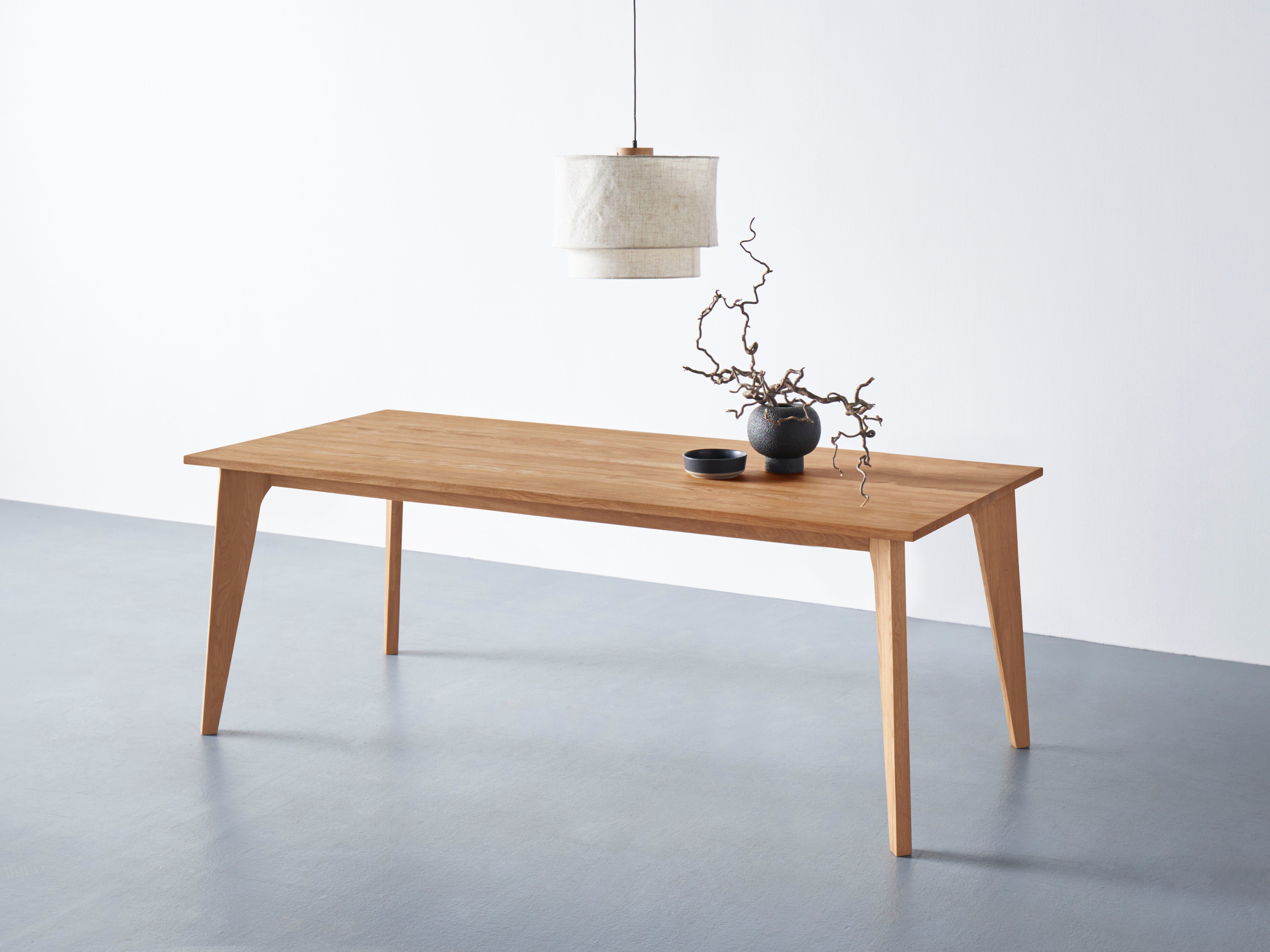 andas Eettafel Amali Van massief eiken, in 3 breedten