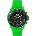 ice-watch chronograaf ice chrono - neon green - large - ch, 019839 groen