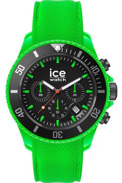 ice-watch chronograaf ice chrono - neon green - large - ch, 019839 groen