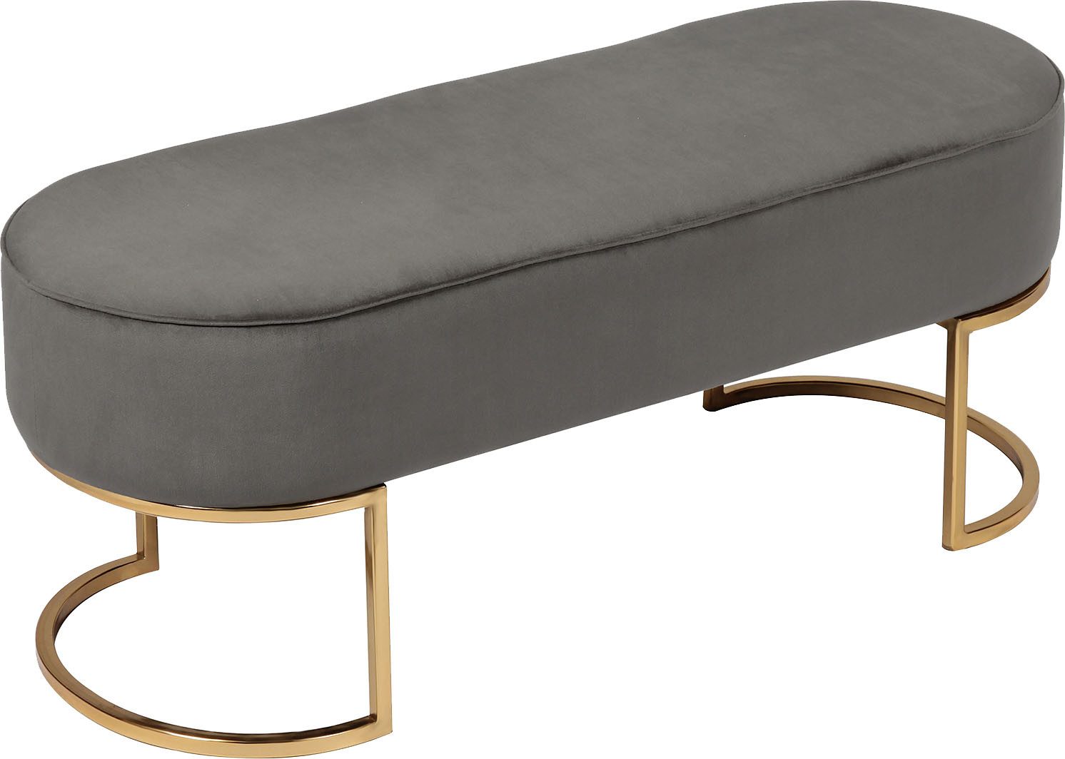 Kayoom Zitbank Pera 225, elegante uitstraling door goudkleurige frame, comfortabele bekleding (1 stuk)