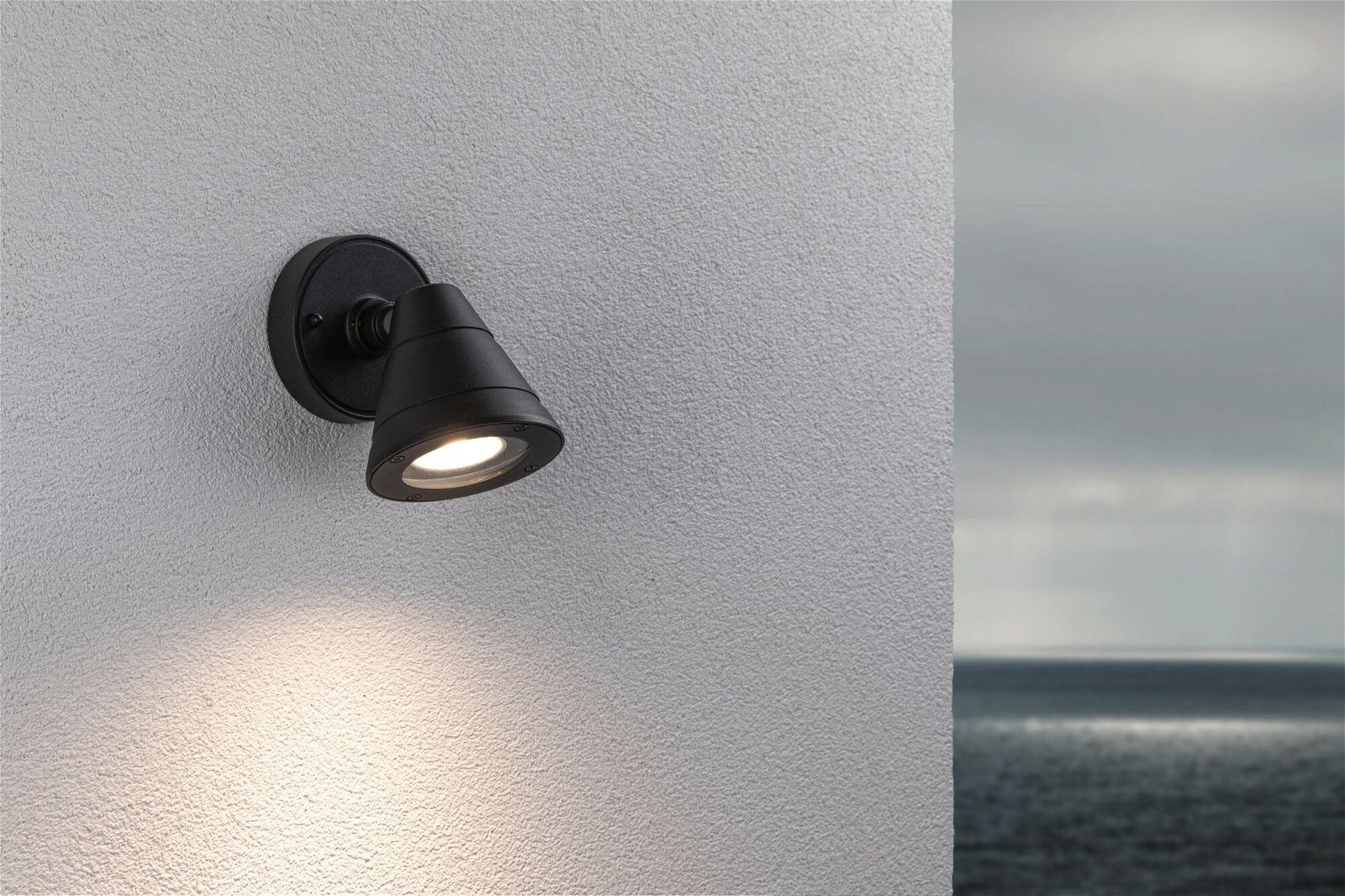 Paulmann Wandlamp voor buiten Trian IP44 rond 100x125mm max. 35W 230V antraciet aluminium (1 stuk)