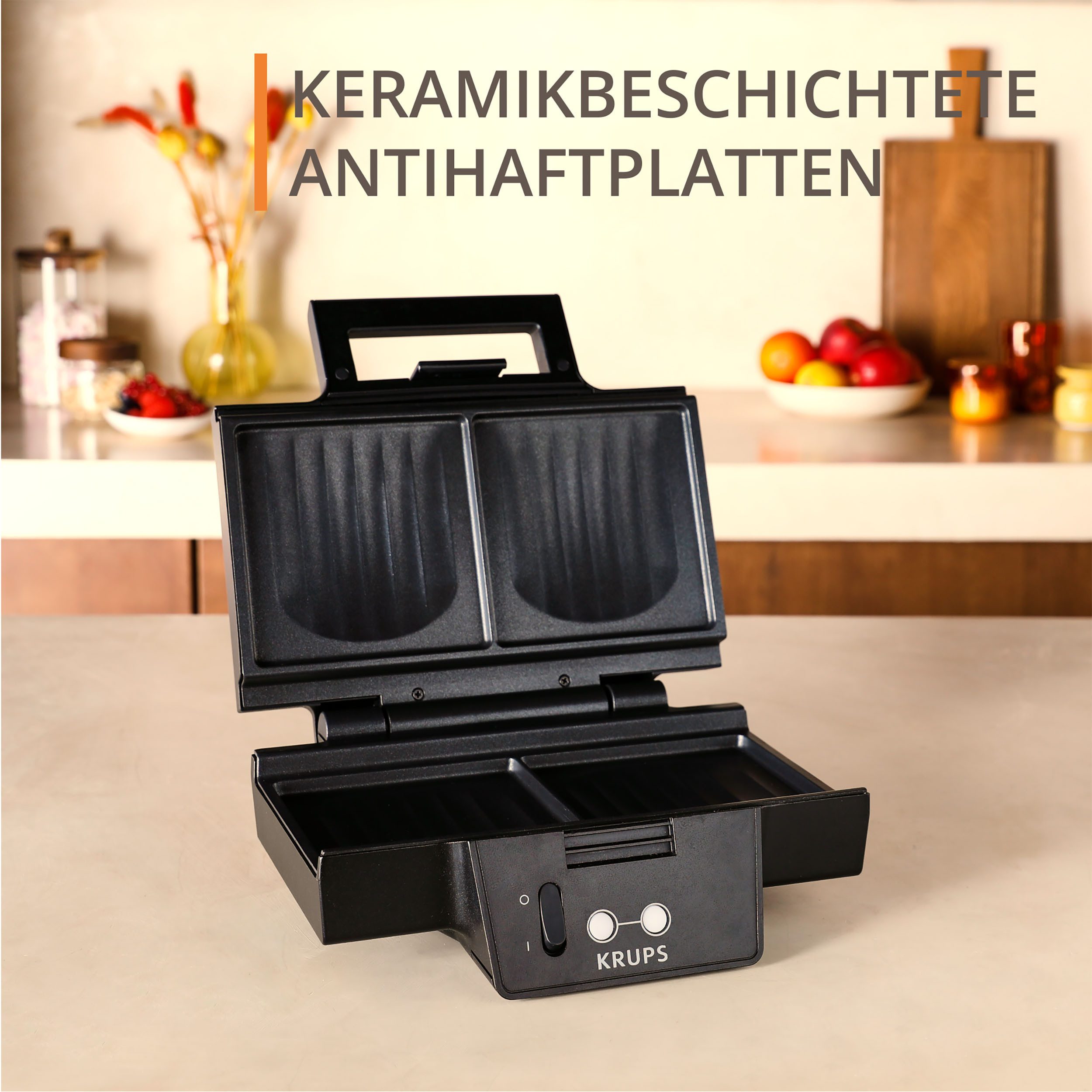 Krups Sandwichmaker FDK462 Iconic Muschelform