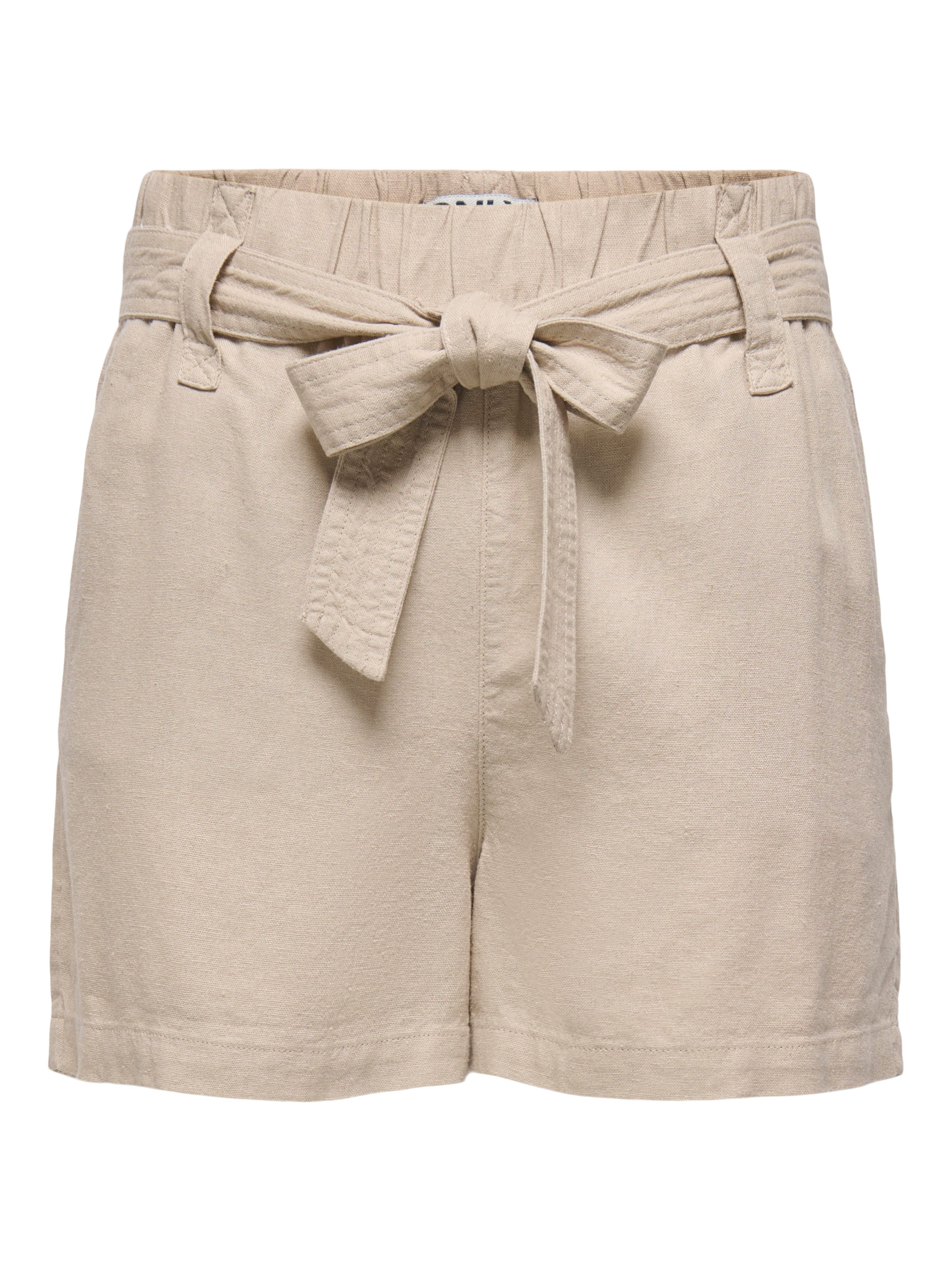 Only Short ONLCARO HW LINEN BL BELT SHORTS CC PNT