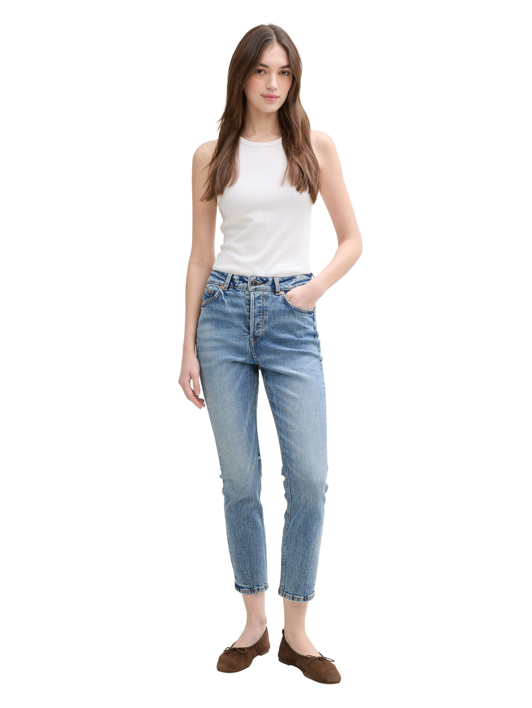 Tom Tailor Denim 7/8 jeans in gebruikte look