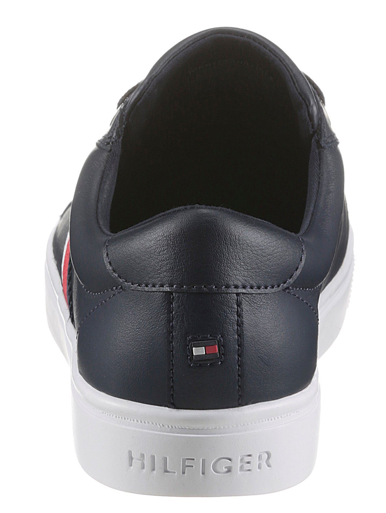 Tommy Hilfiger Sneakers CORPORATE TOMMY CUPSOLE met zijstrepen, vrijetijdsschoen, lage schoen, veterschoen