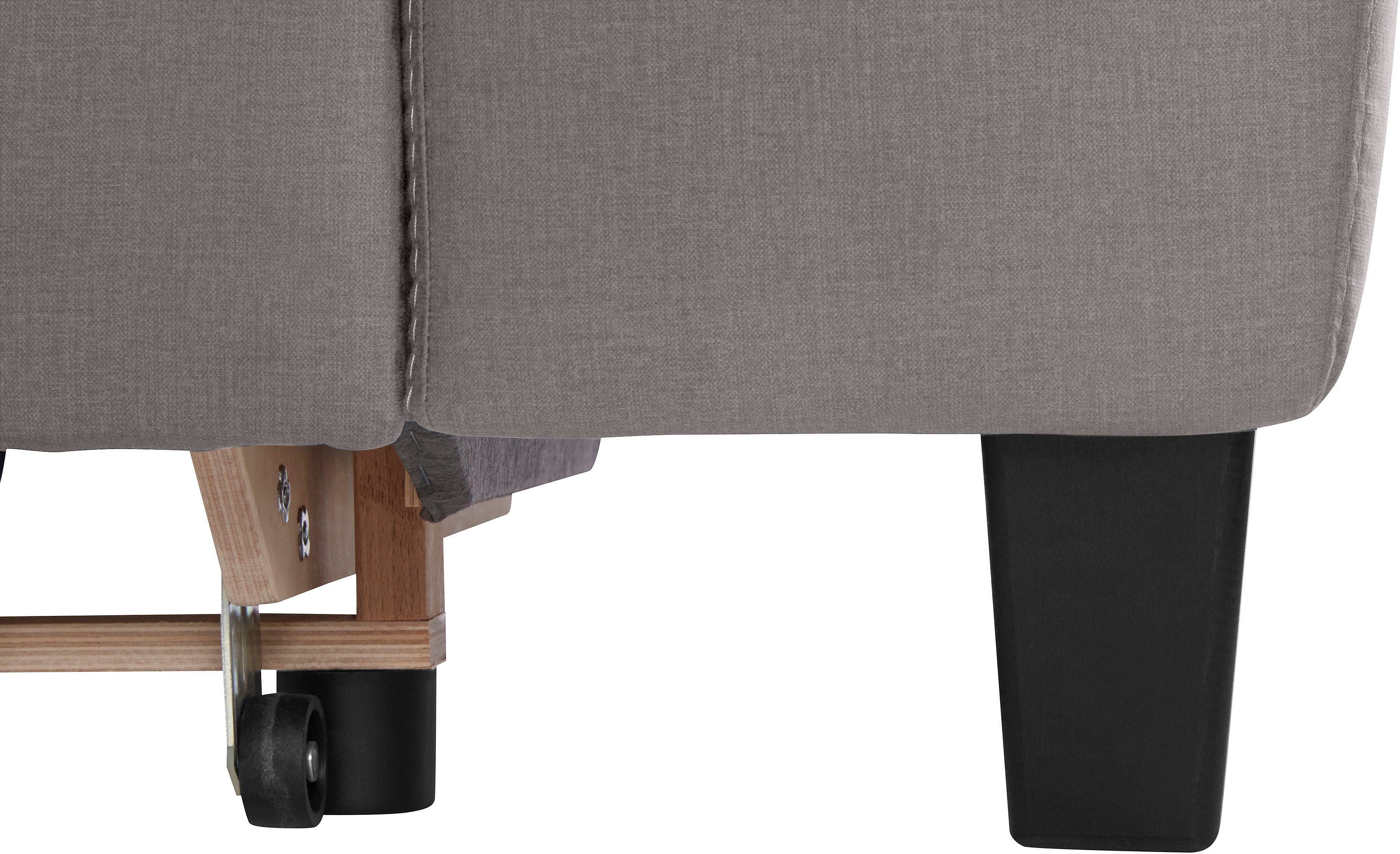 COTTA Zithoek Morven L-vorm Set bestaande uit: hoekbank met hoofdverstelling & hocker (set)