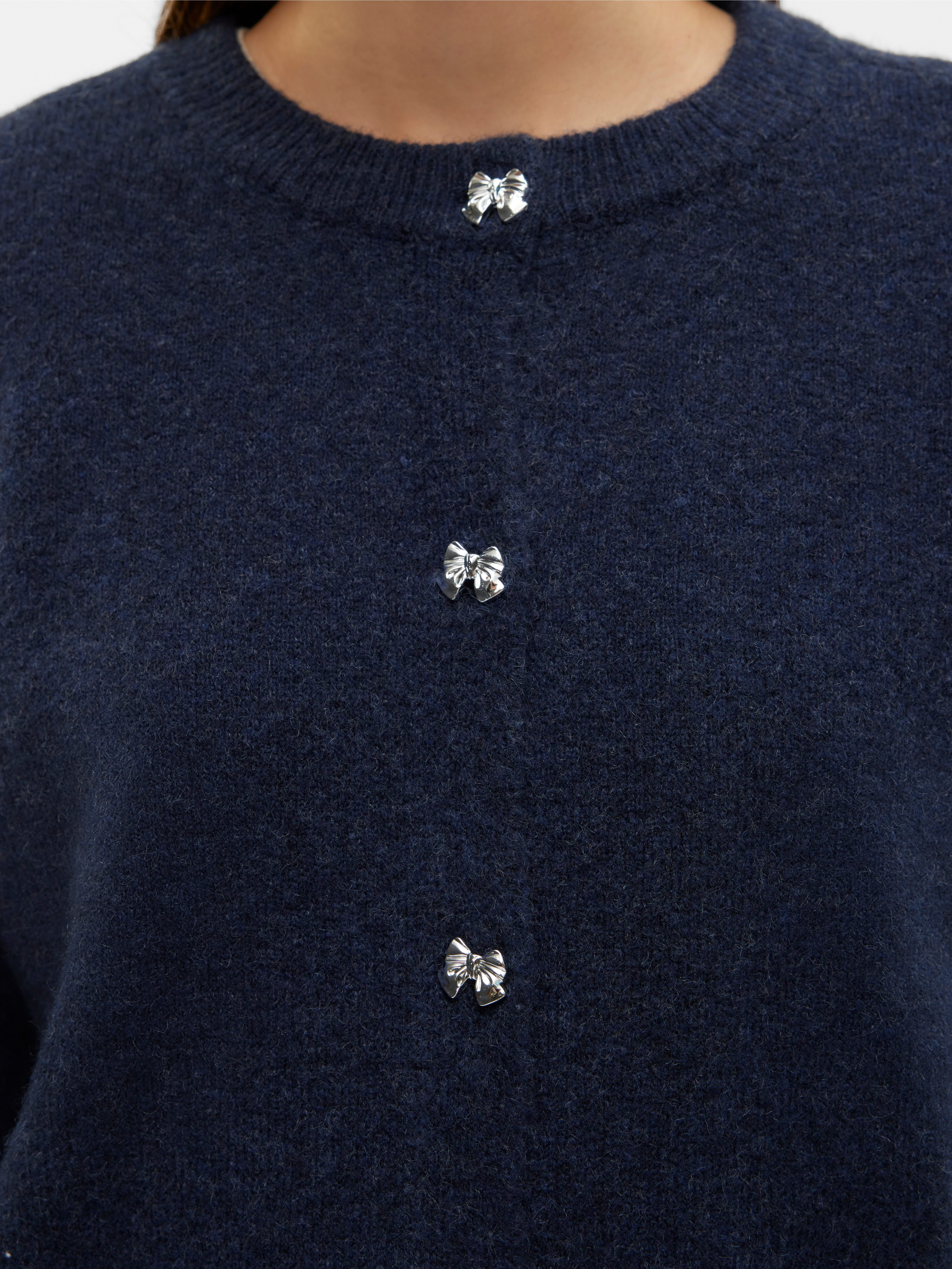 Vero Moda Vest VMFIONA LS SHORT BUTTON CARDIGAN GA BOO