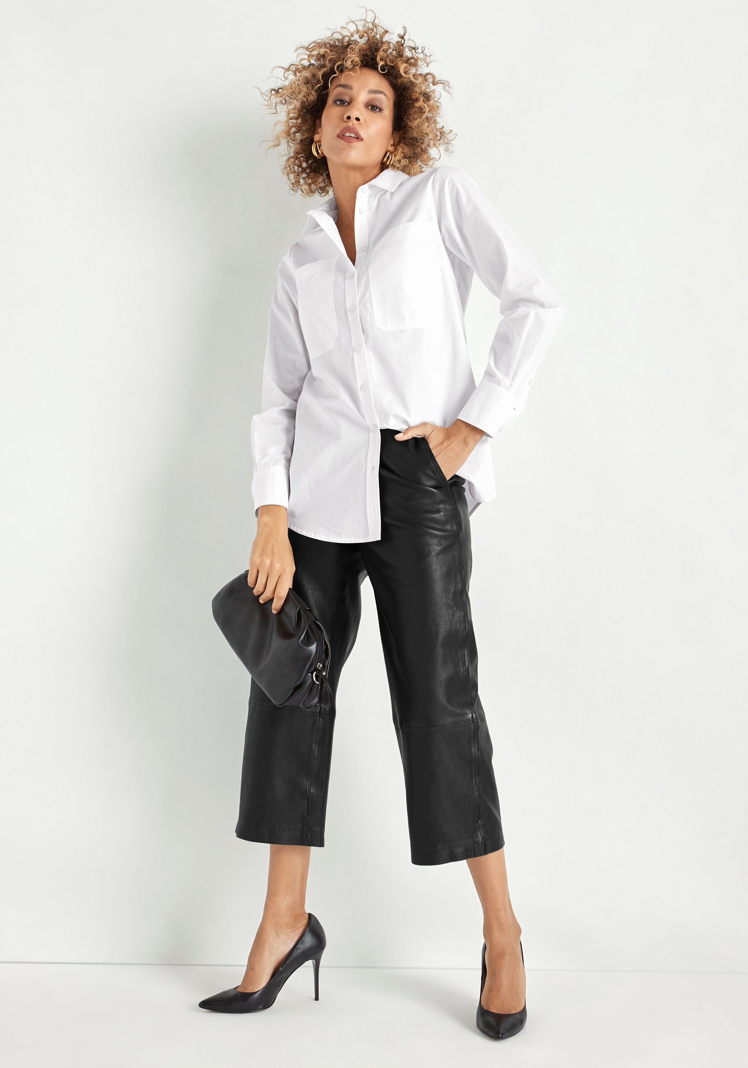 HECHTER PARIS Overhemdblouse met frontzakken - nieuwe kollectie