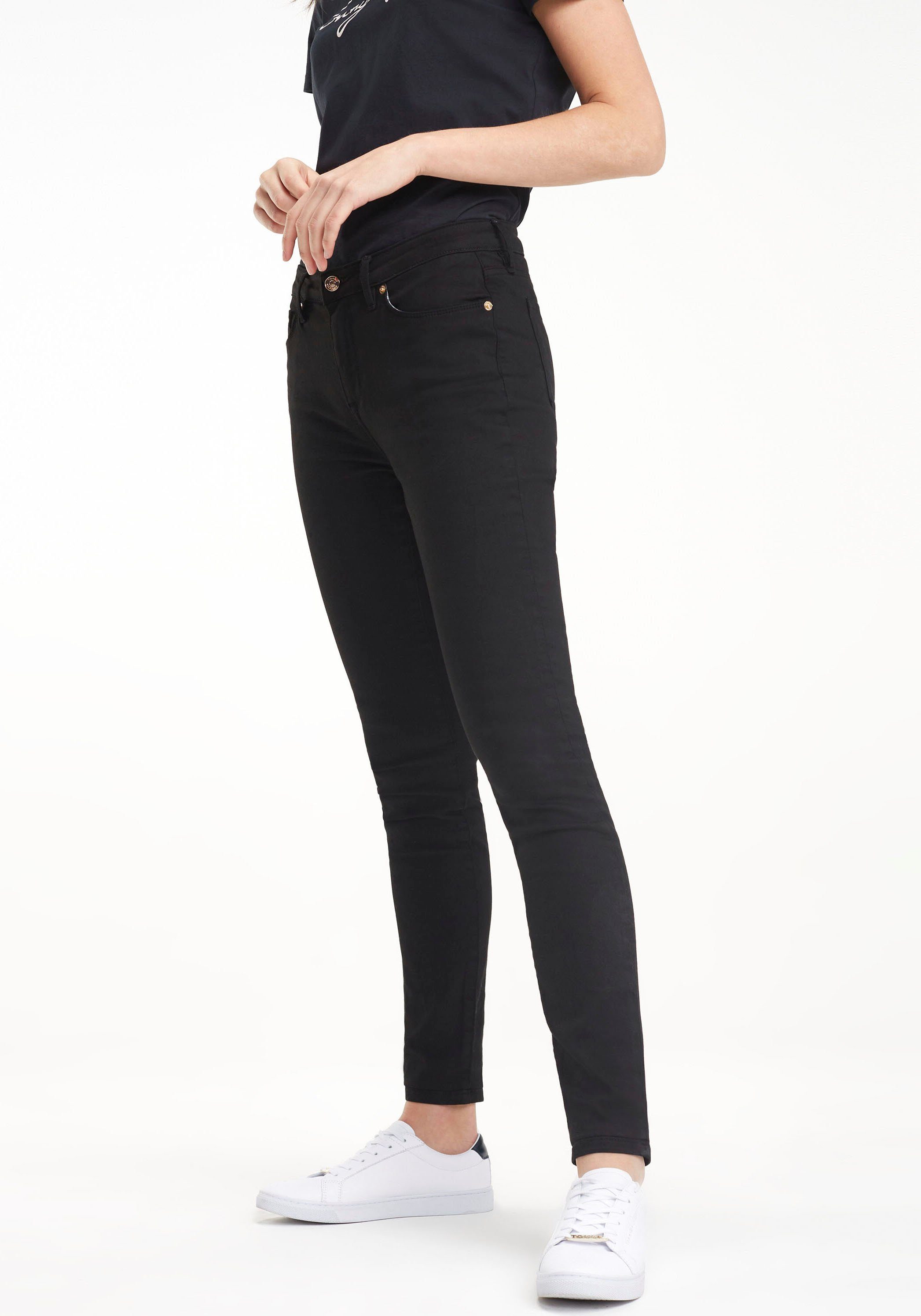 Tommy Hilfiger Skinny fit jeans HERITAGE COMO SKINNY RW met tommy hilfiger logo-badge (TH FLEX COMO SKINNY RW)