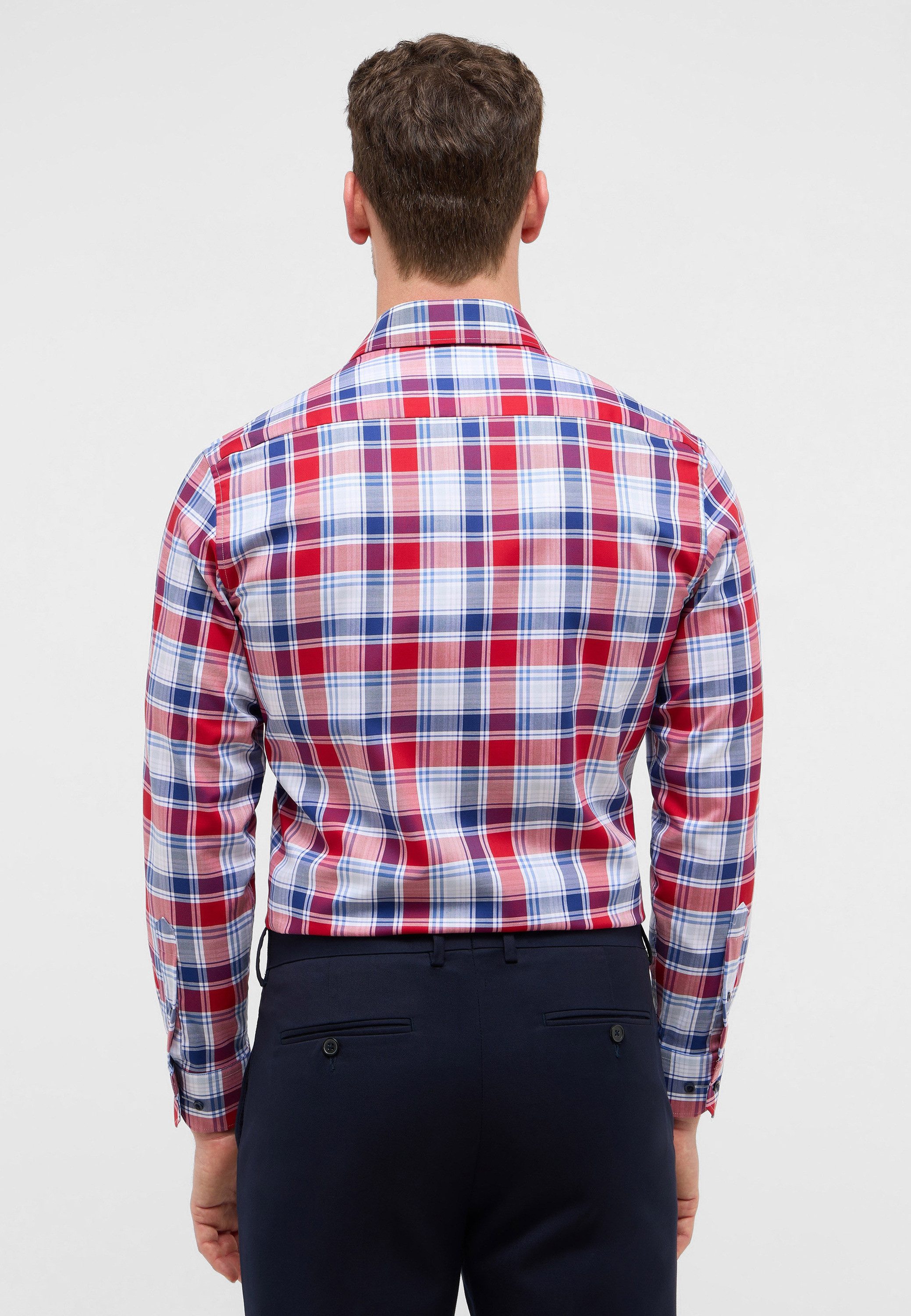 Eterna Overhemd met lange mouwen MODERN FIT NON IRON (strijkvrij)