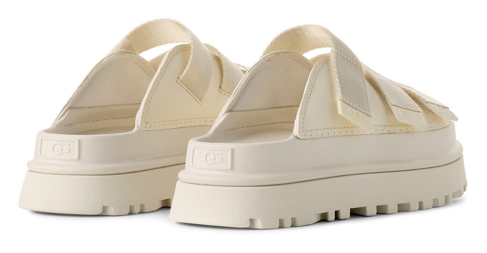 UGG Slippers GOLDENGLOW SLIDE , plateauschoen, sandaal, flats met voetbed