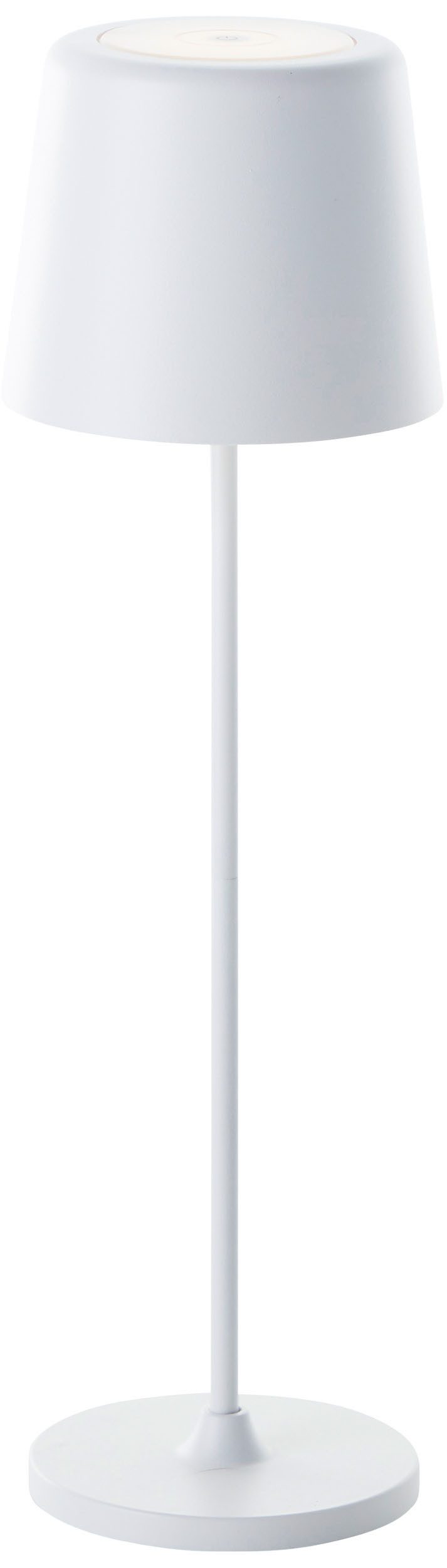 Brilliant Leuchten Led-tafellamp Kaami - mobiele LED buiten tafel lamp 2-delige set 310 lm, touchdimmer, usb, accu, buiten, binnen, acculamp 37 cm hoog (2 stuks)