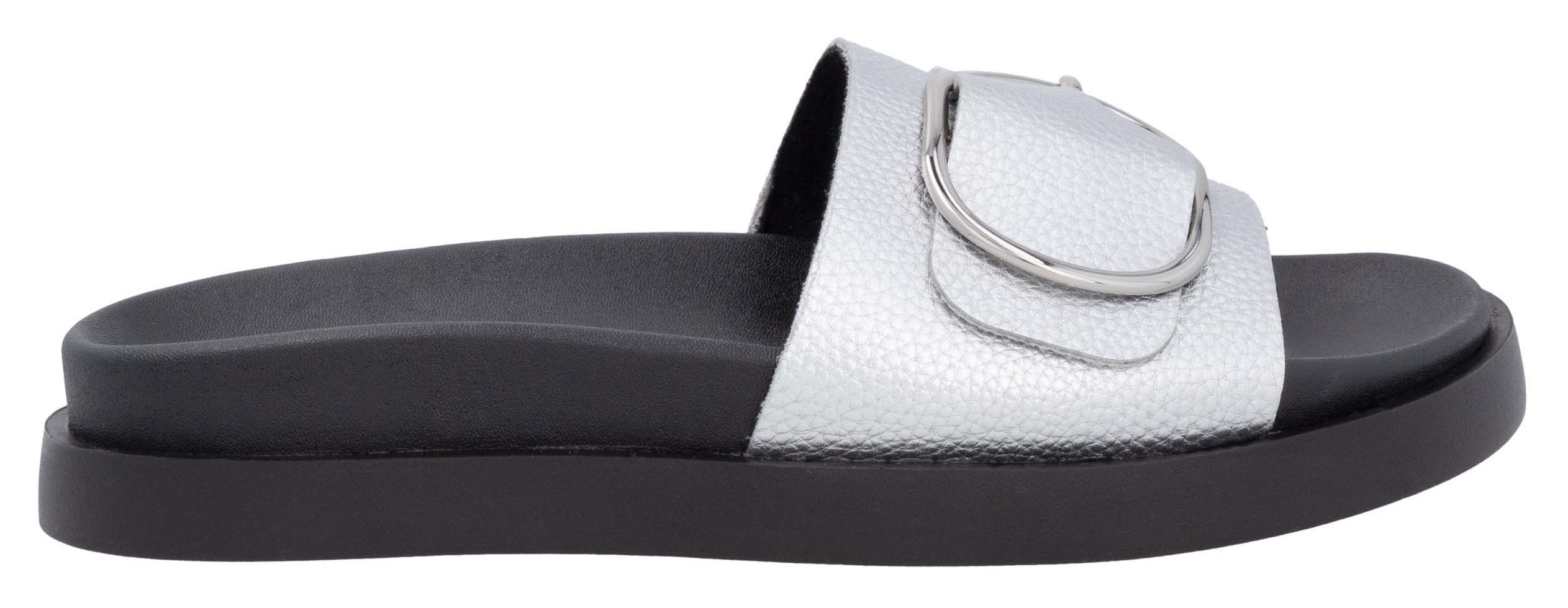 RIEKER Sport Slippers Zomerschoen, strandschoen, vakantieschoen, huisschoen met decoratieve sluiting