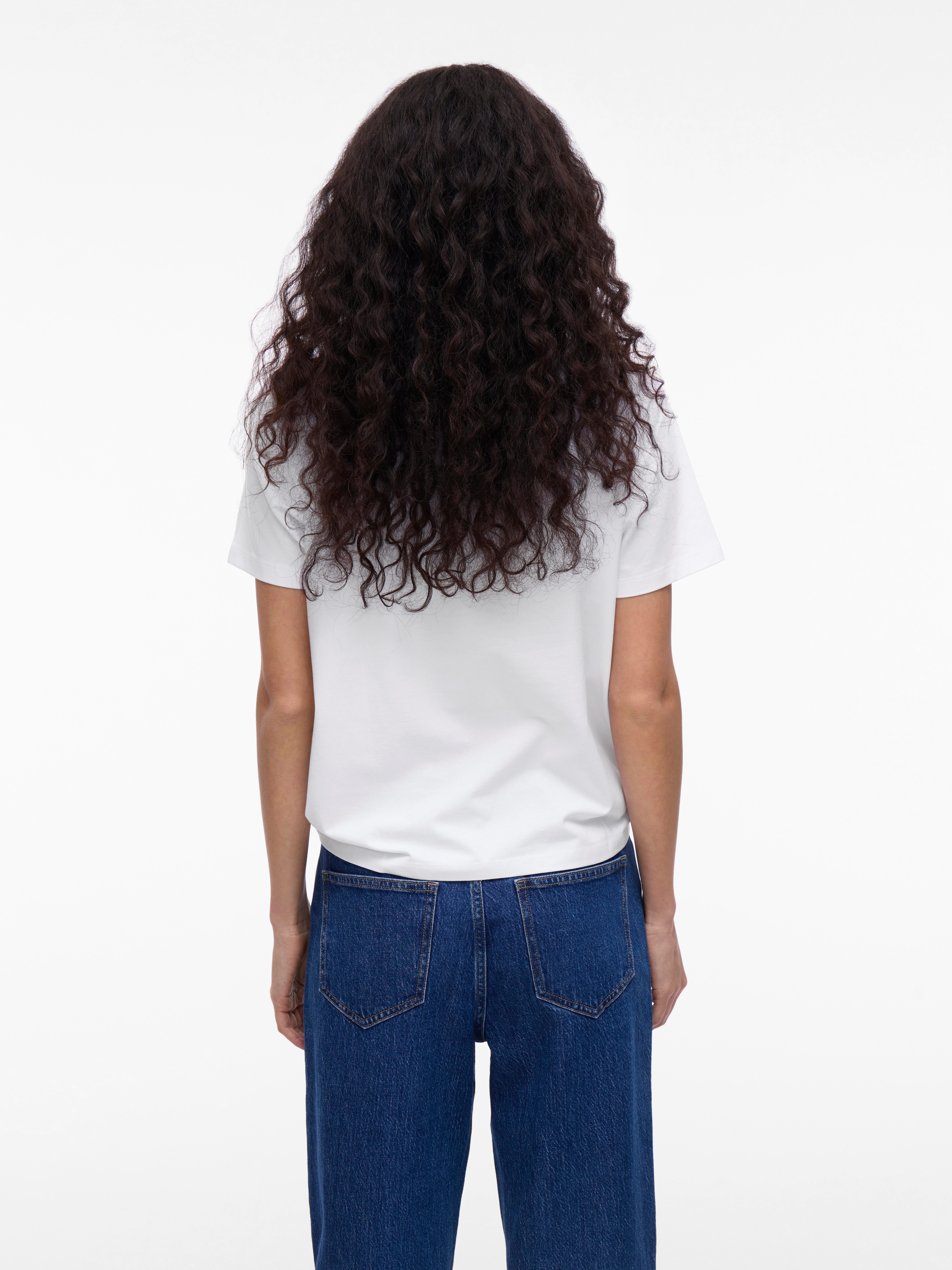 Vila Shirt met korte mouwen VINORA S/S T-SHIRT - NOOS