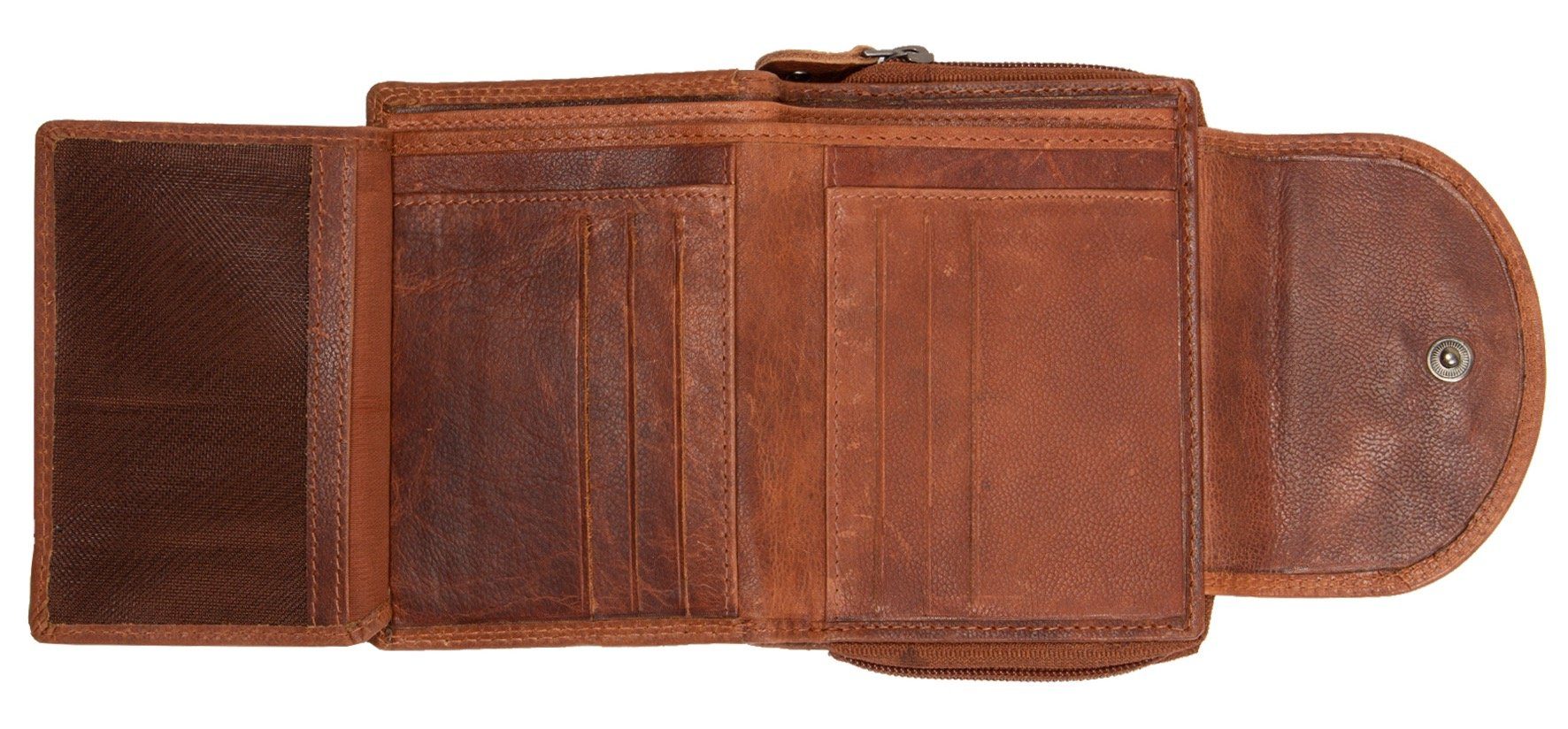 MUSTANG Portemonnee Udine leather wallet top opening