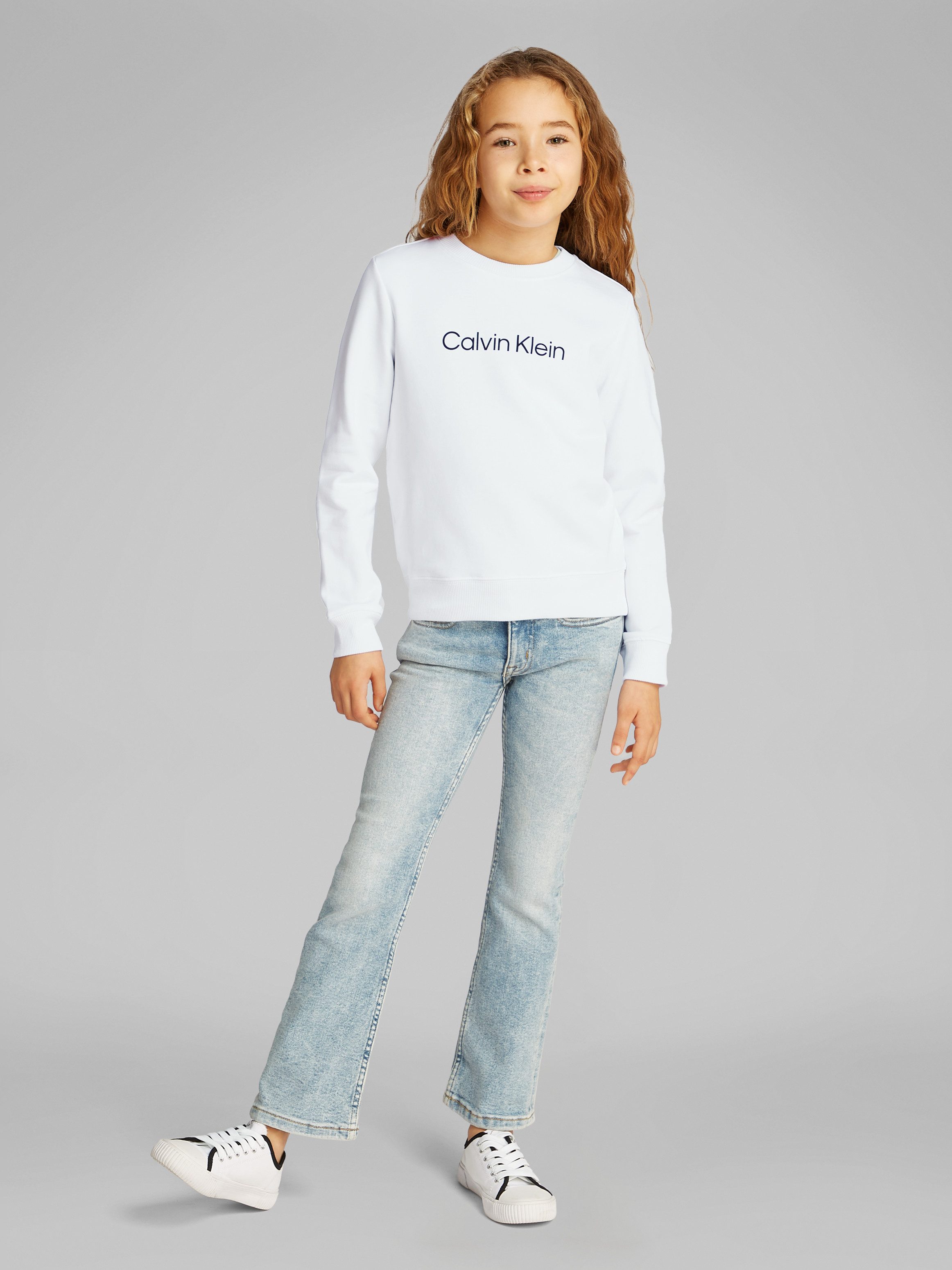 Calvin Klein Sweatshirt INST. LOGO REGULAR CN met een logo-opschrift