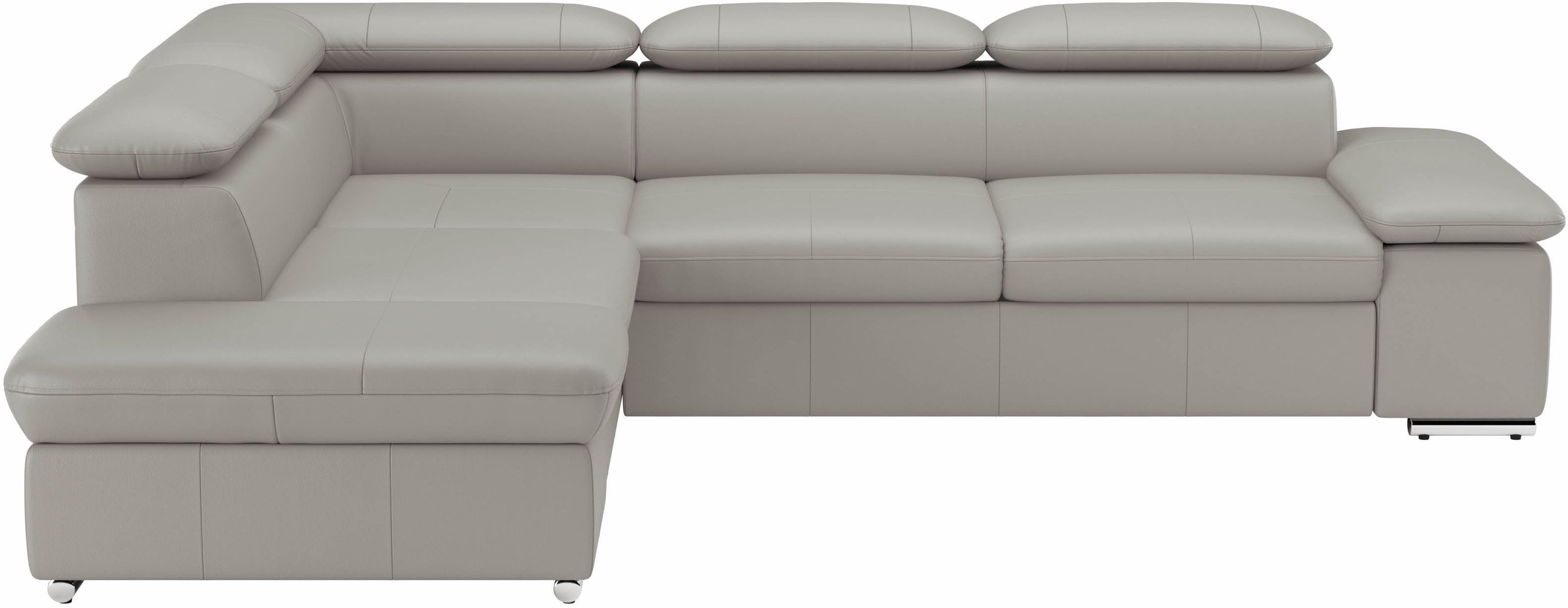 sit&more Hoekbank Valentine, L-vorm, arm- en hoofdeinstelling