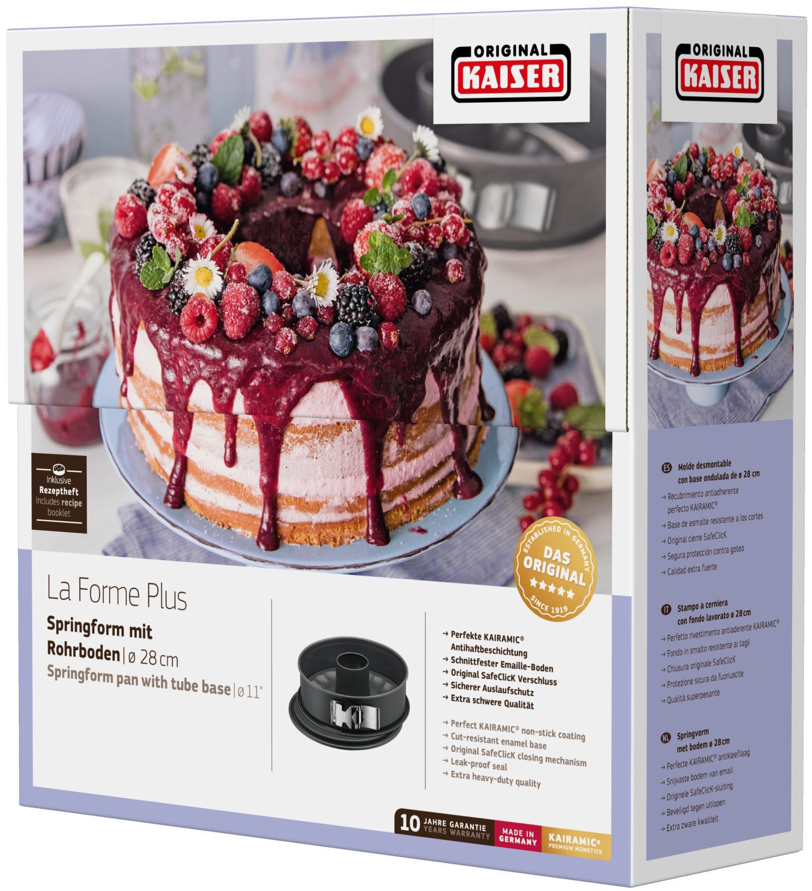 Kaiser Backformen Springvorm La Forme Plus snijvast, ovenbestendig, lekvrij, made in germany