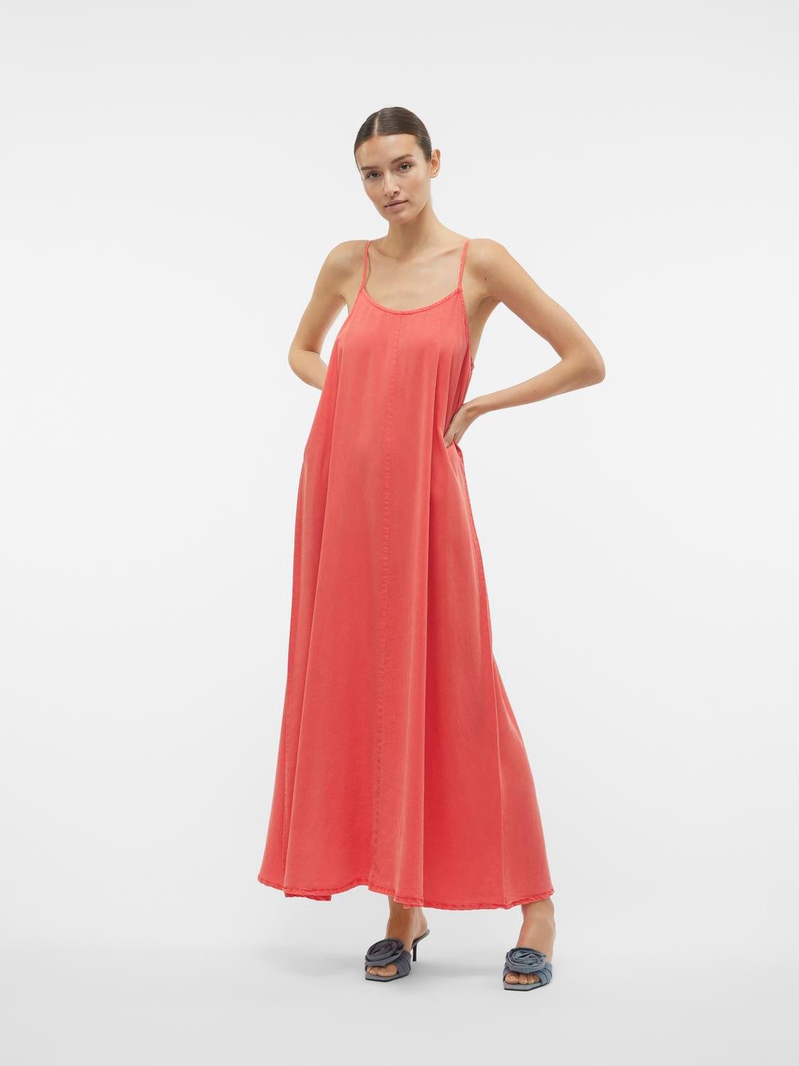 Vero Moda Maxi-jurk VMHARPER SL STRAP MAXI DRESS GA