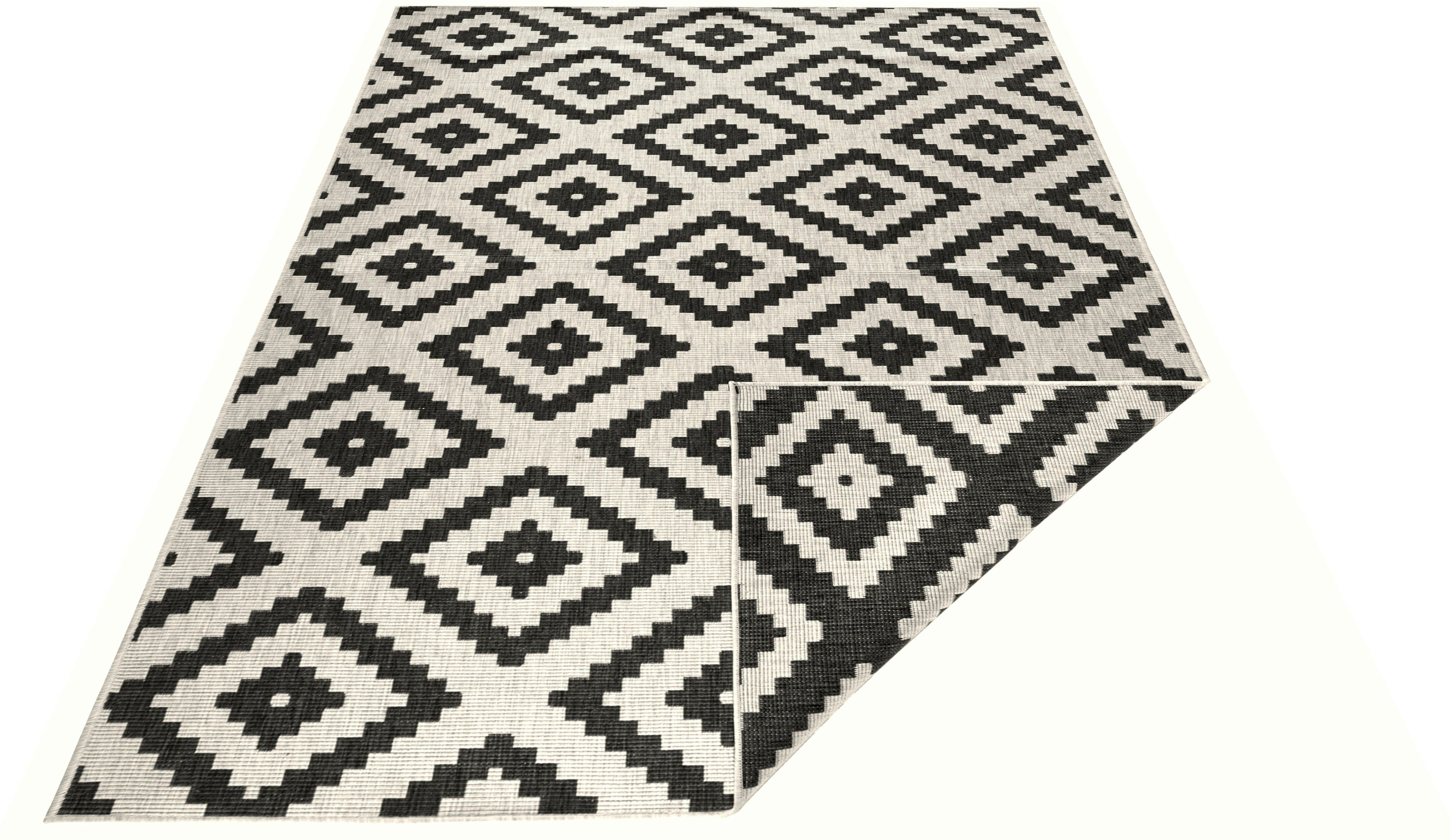NORTHRUGS Vloerkleed Malta tweezijdig te gebruiken kleed Binnen- en buitengebruik, weerbestendig, balkon, terras, ruit, loper, woonkamer