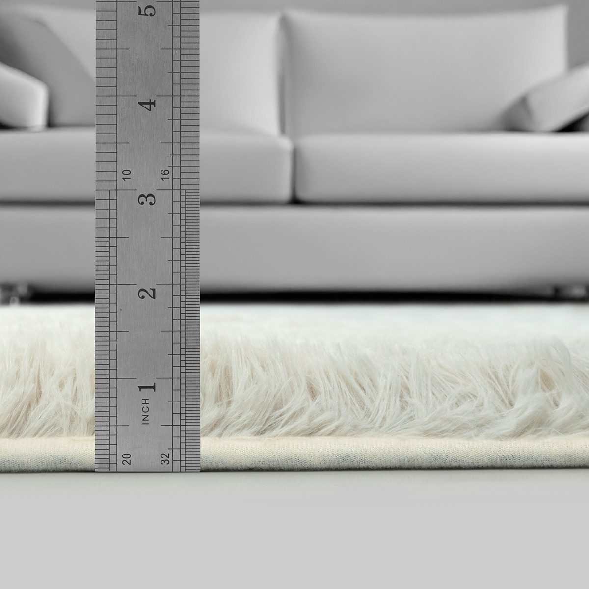 The carpet Vloerkleed Soft Shaggy Fluffy hoogpolig tapijt, woonkamer, antislip onderkant