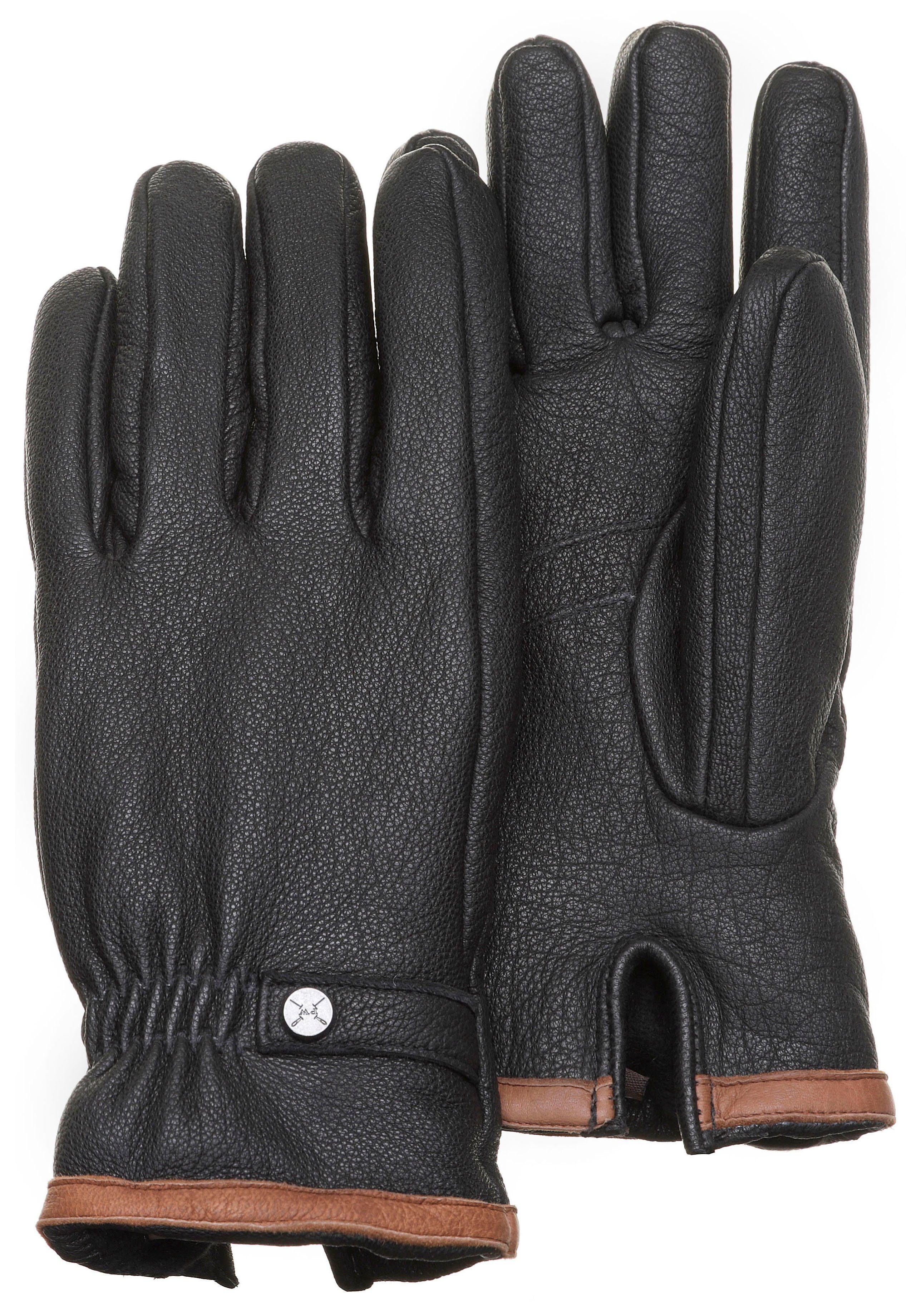 PEARLWOOD Leren handschoenen Moore Ademend, temperatuurregulerend, wind- en waterafstotend