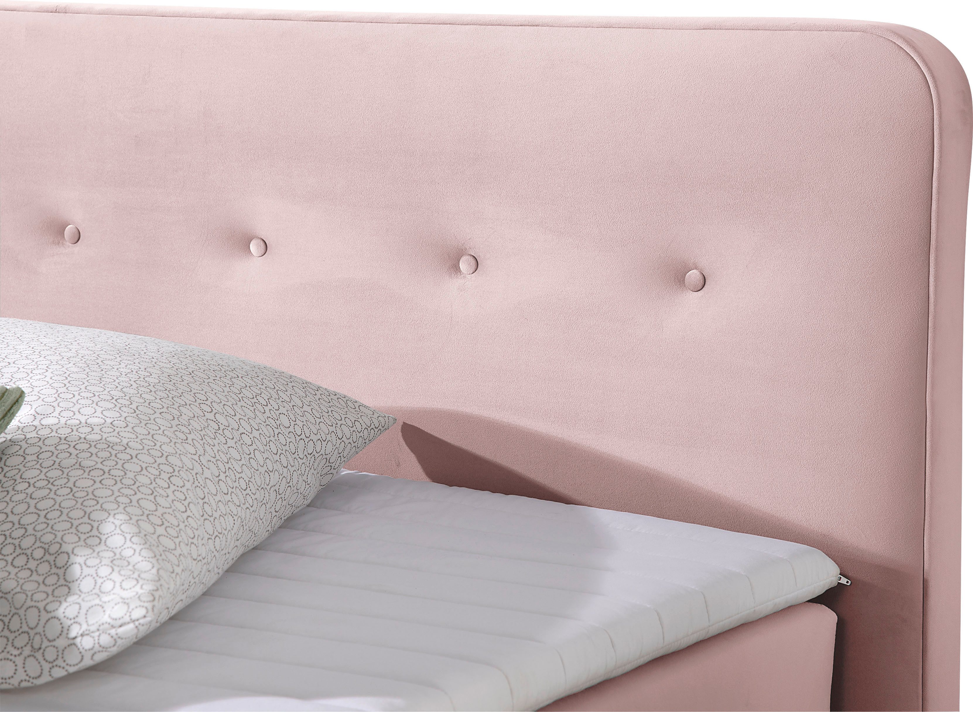 Home affaire Boxspring Fargo inclusief topper, in 3 soorten matrassen, in fluweel of structuurstof