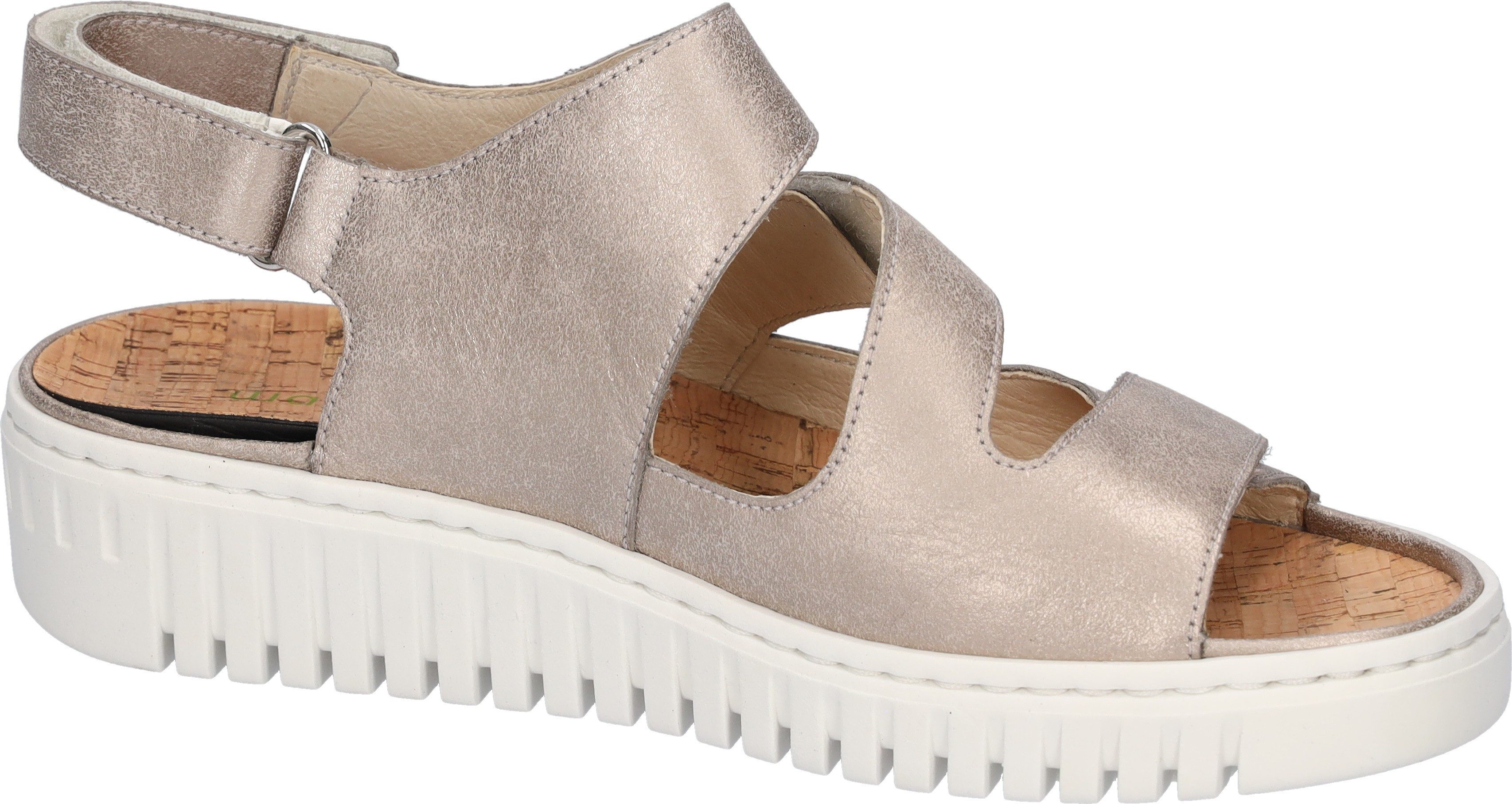 Waldläufer Plateausandalen H-Willow , zomerschoen, klittenbandschoen, comfort-schoen in comfortbreedte h (= zeer breed)