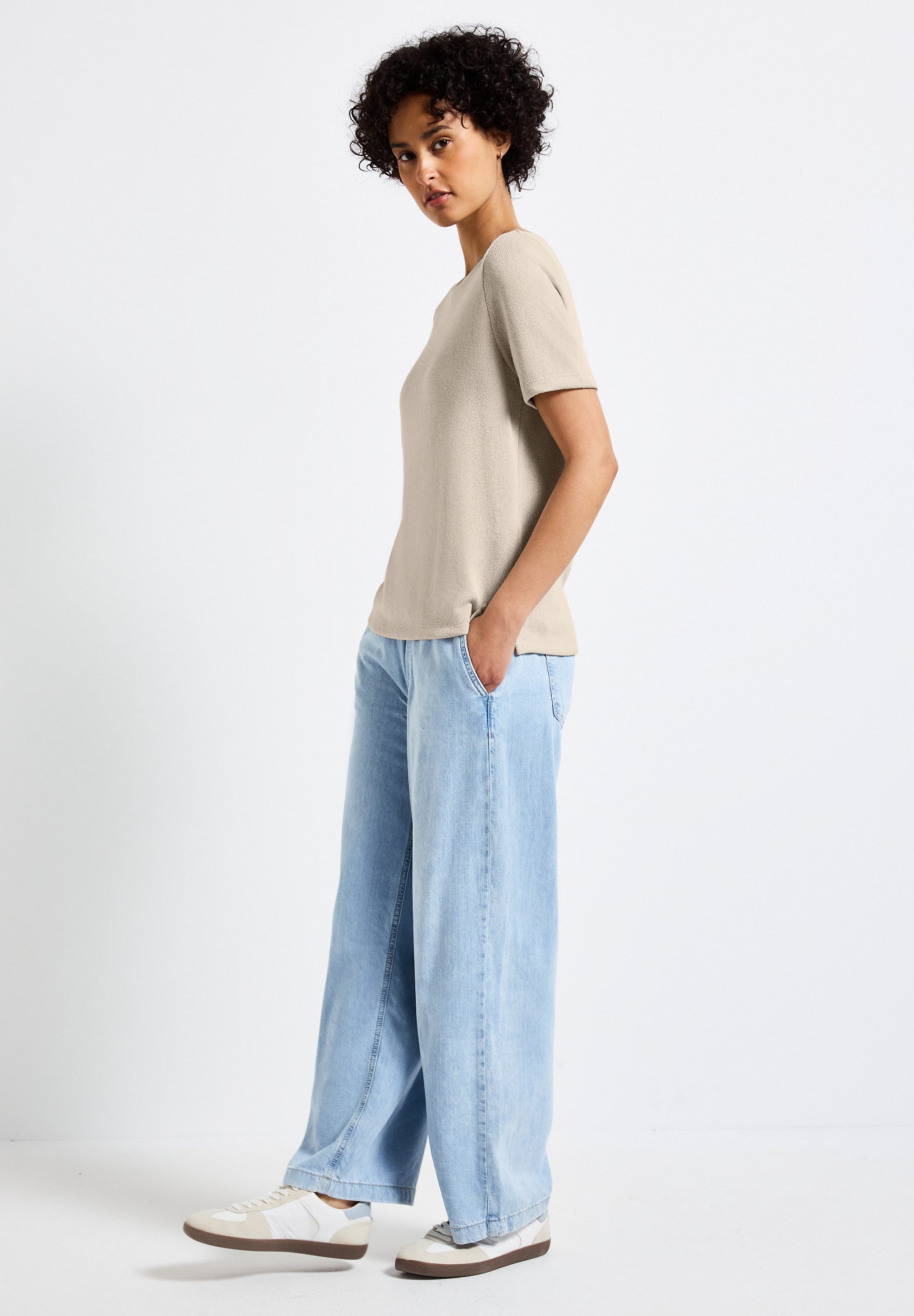 STREET ONE T-shirt met boothals