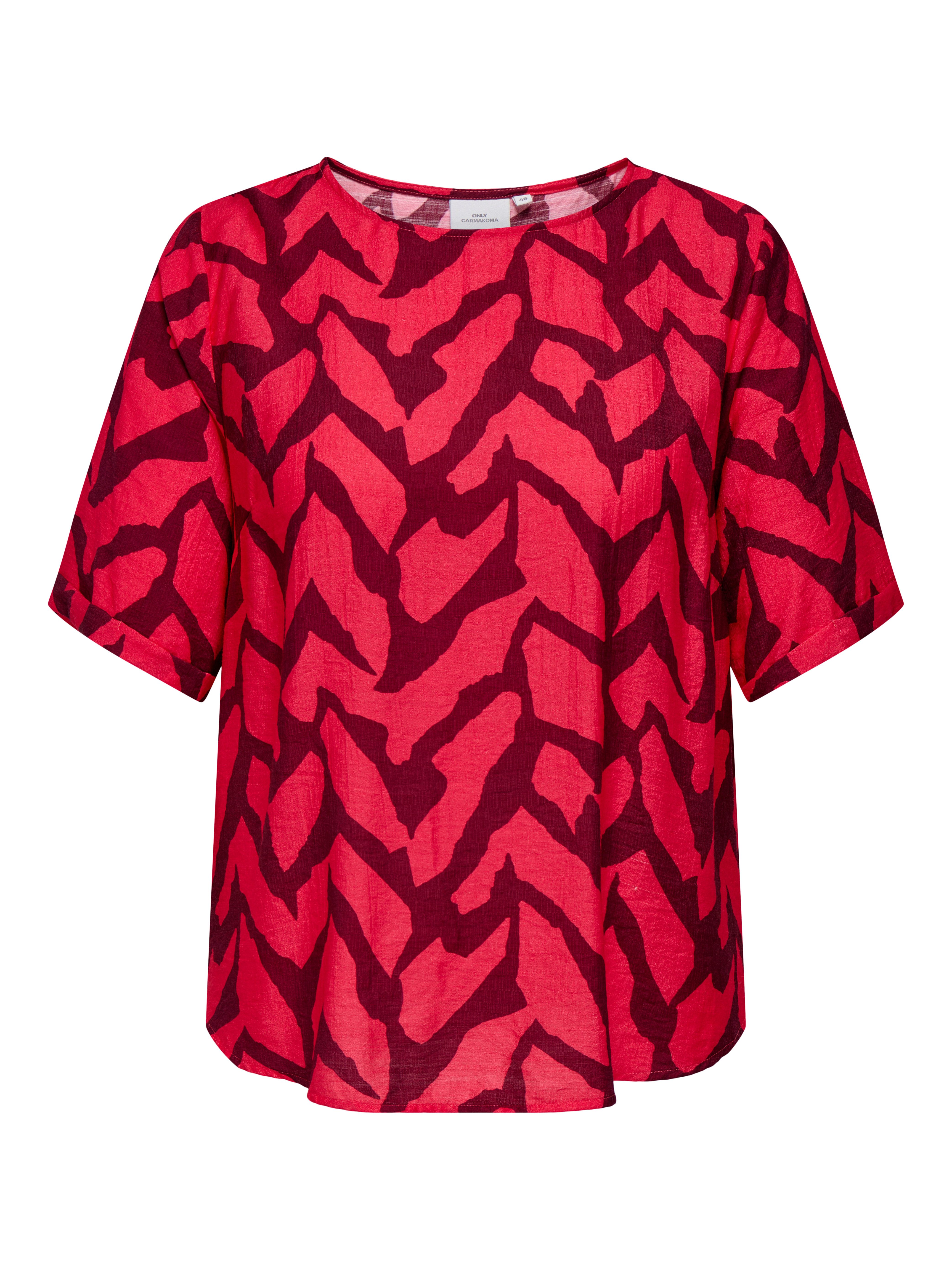 ONLY CARMAKOMA Shirtblouse CARBERIET SS TOP AOP